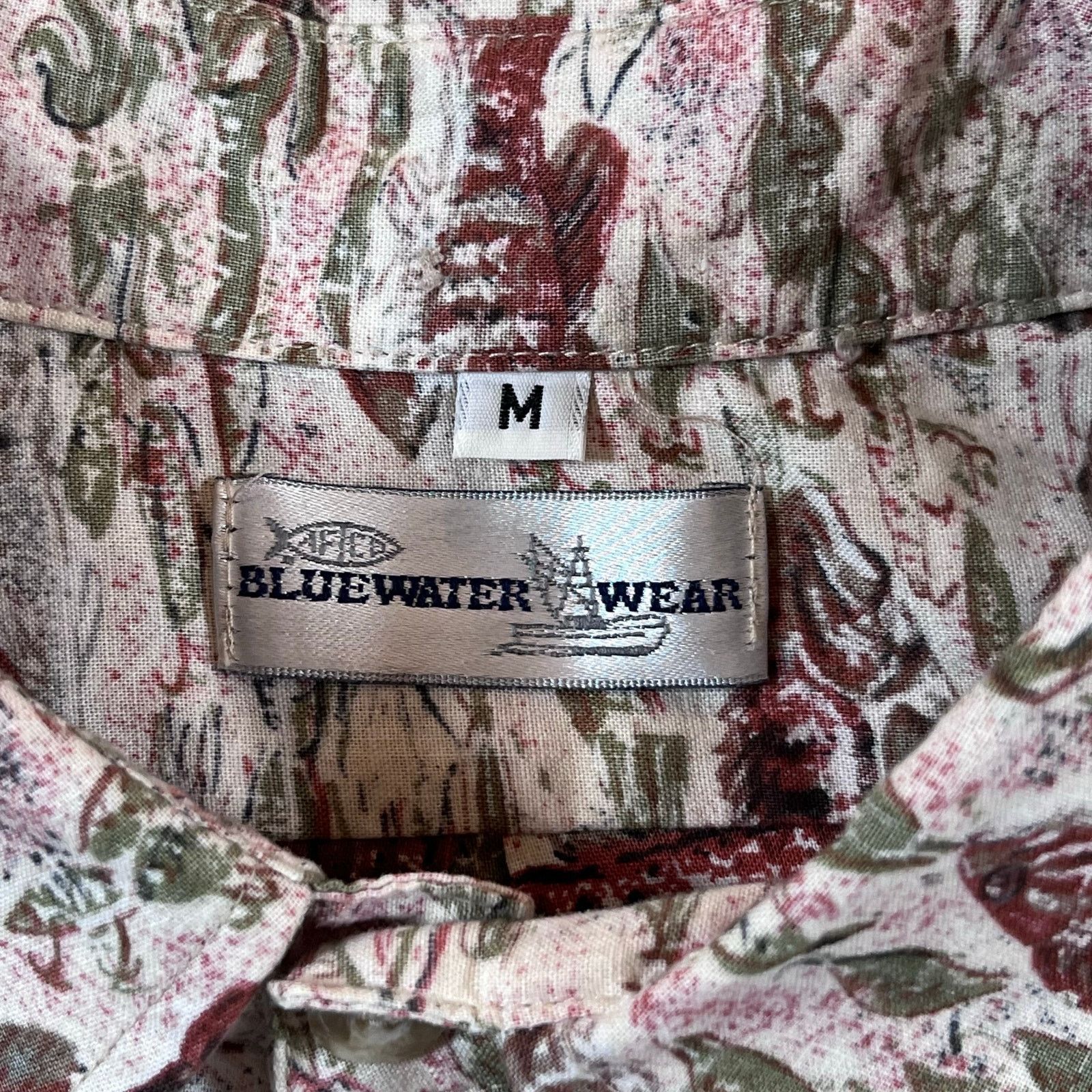 Other Aftco Bluewater Wear Fish Bass Print Pink Shirt Made in USA Size US M / EU 48-50 / 2 - 3 Thumbnail