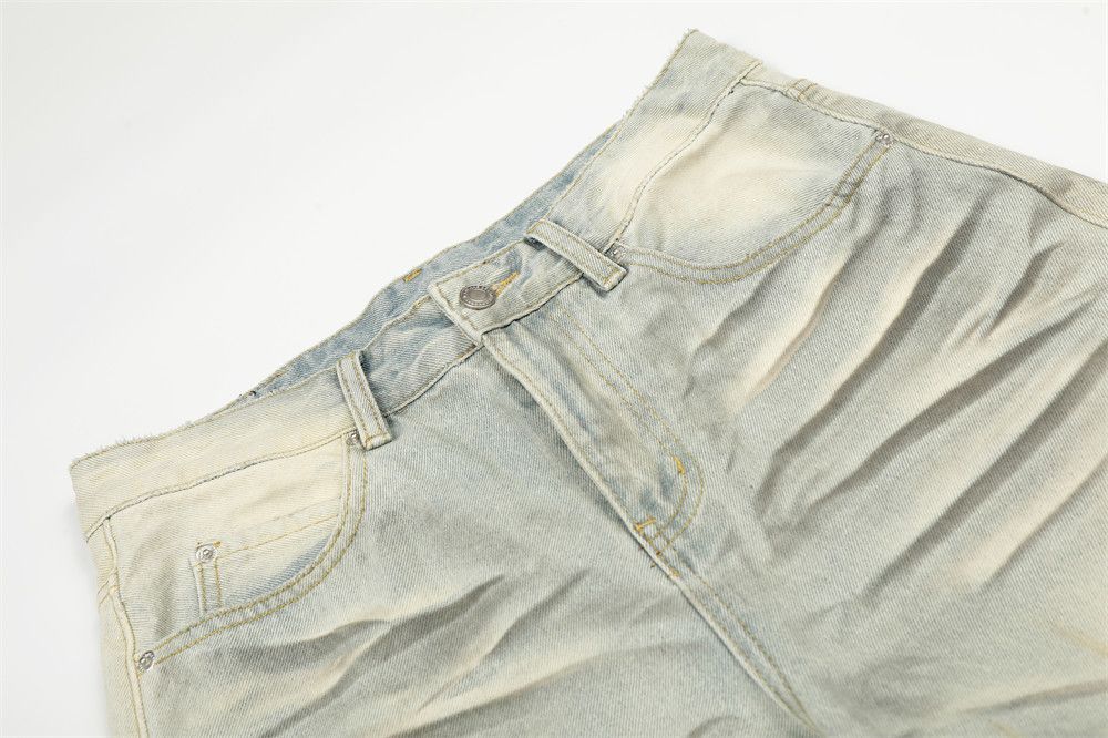 Vintage Men's distressed dirty heavy washed casual straight jeans Size US 32 / EU 48 - 3 Thumbnail