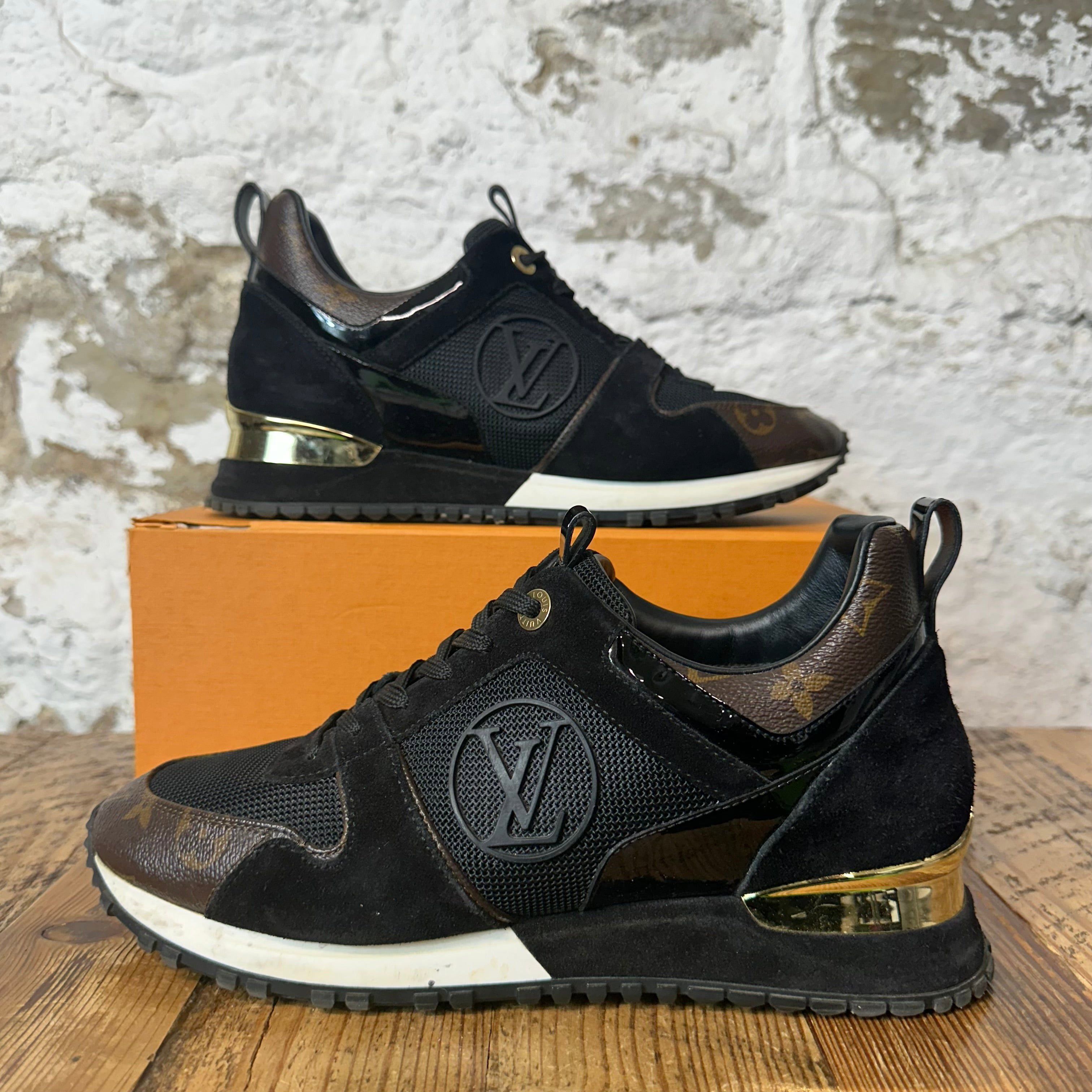 Louis Vuitton Louis Vuitton Black Monogram Runaway Sneaker Sz 6.5 (39) Size US 6.5 / EU 39-40 - 1 Thumbnail
