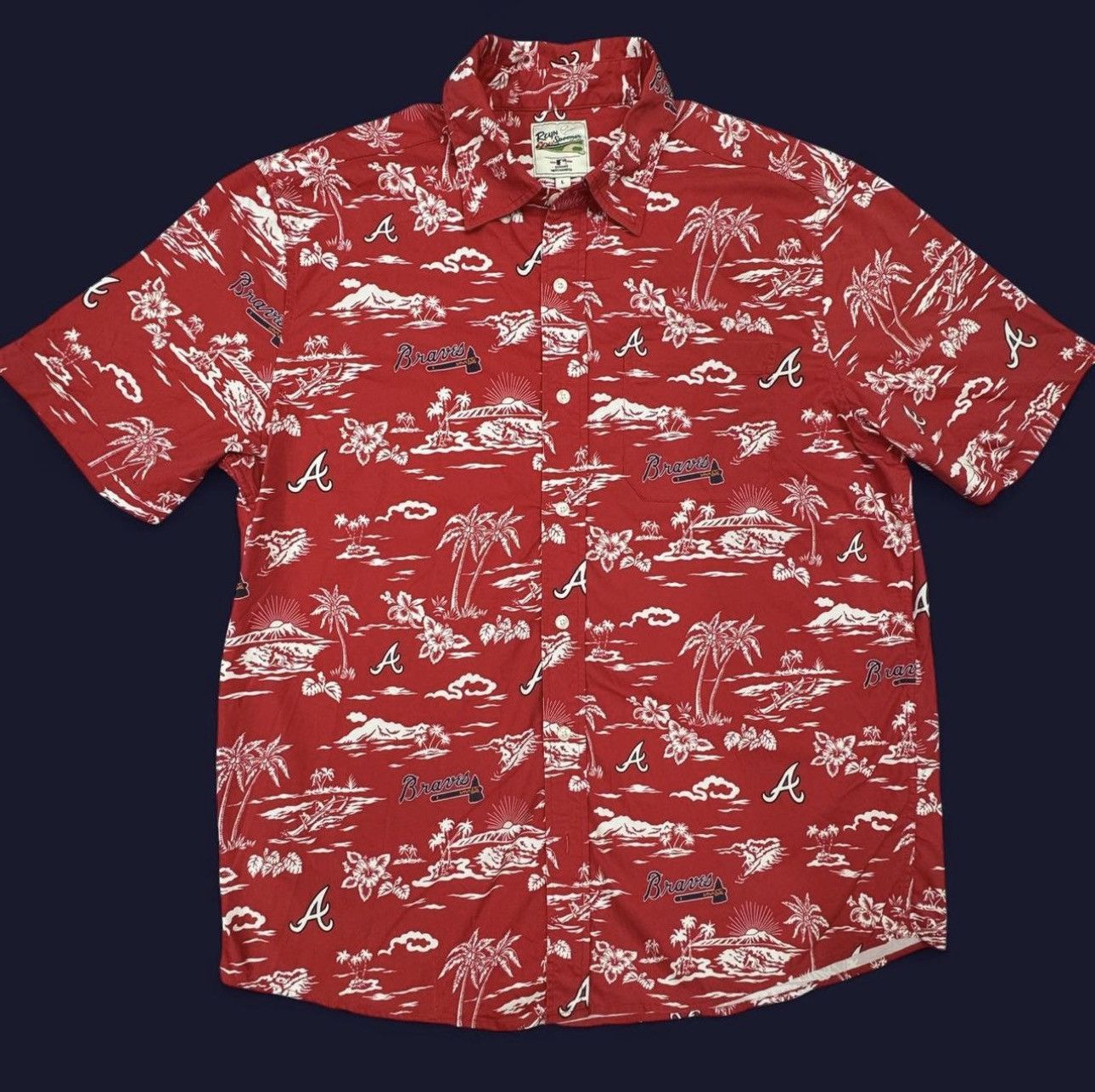 Reyn Spooner Reyn Spooner x Atlanta Braves MLB Hawaiian Shirt — Size L Size US L / EU 52-54 / 3 - 1 Thumbnail