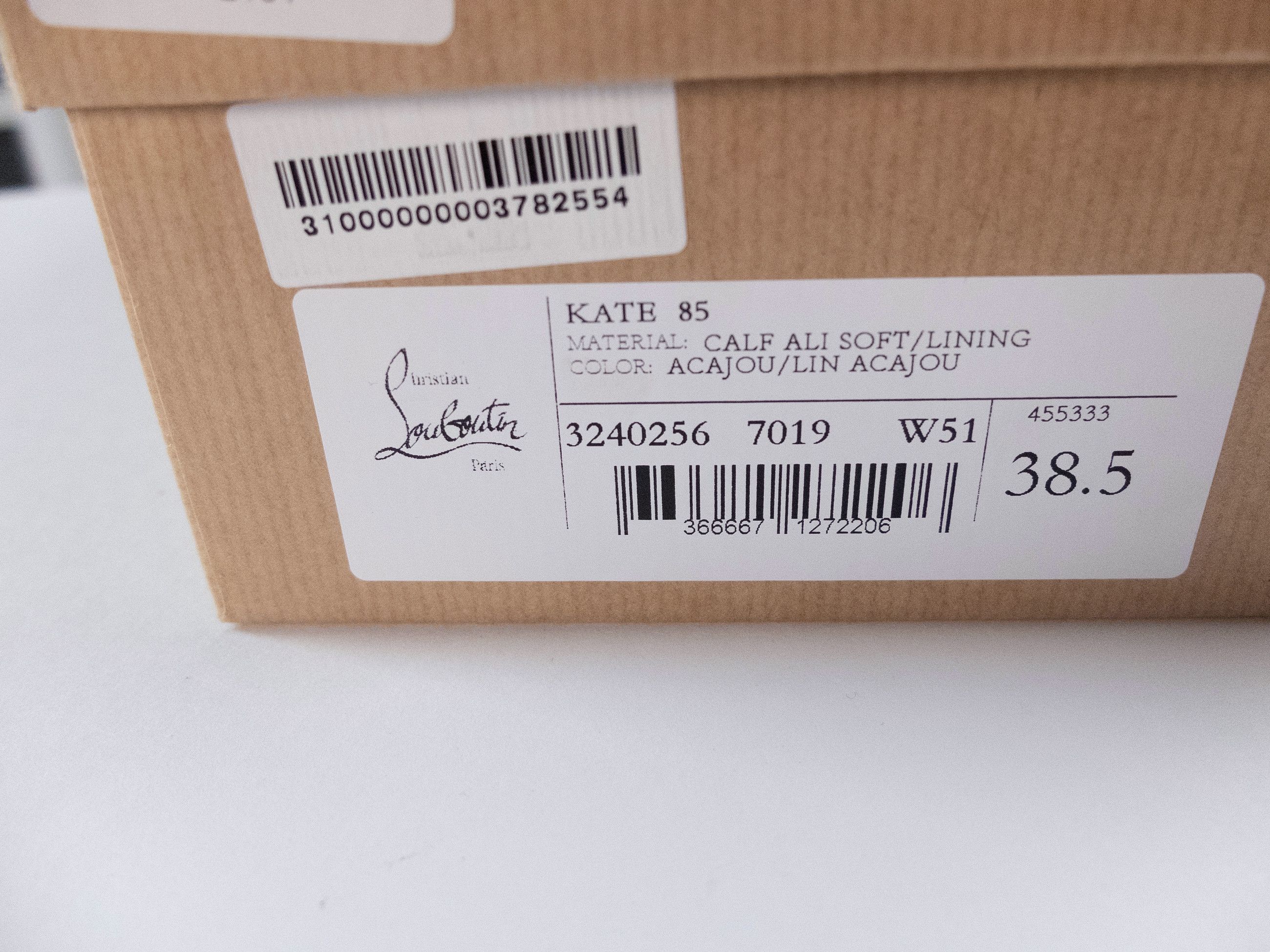 Christian Louboutin CHRISTIAN LOUBOUTIN Kate brown alligator embossed pumps 8.5 Size US 8.5 / IT 38.5 - 12 Thumbnail