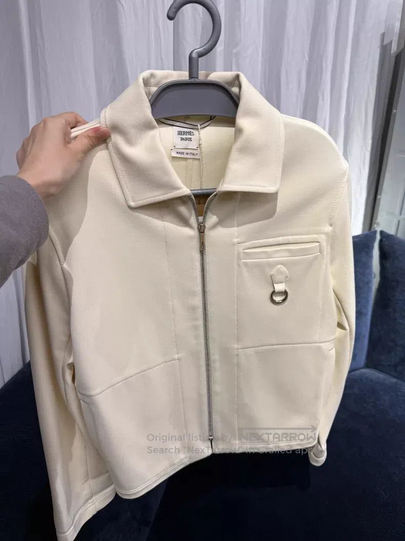 Hermes Hermes Beige Zipper Jacket Size XXS / US 00 / IT 34 - 1 Thumbnail