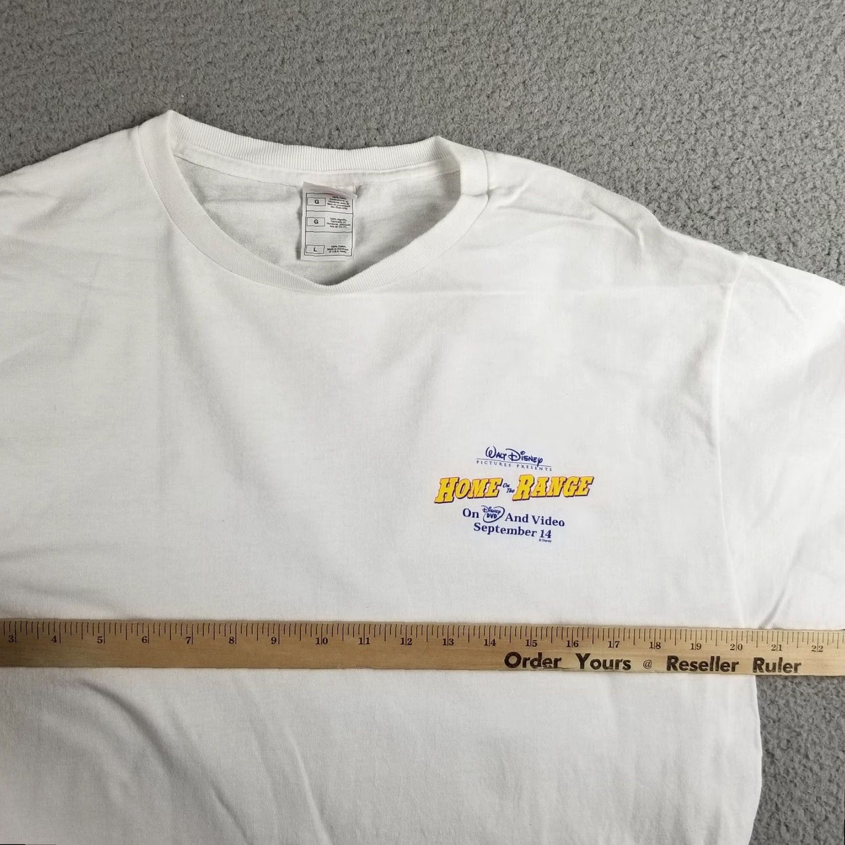 Disney Disney Home On The Range Mens Large Vintage Movie Promo Shirt Size US L / EU 52-54 / 3 - 7 Thumbnail