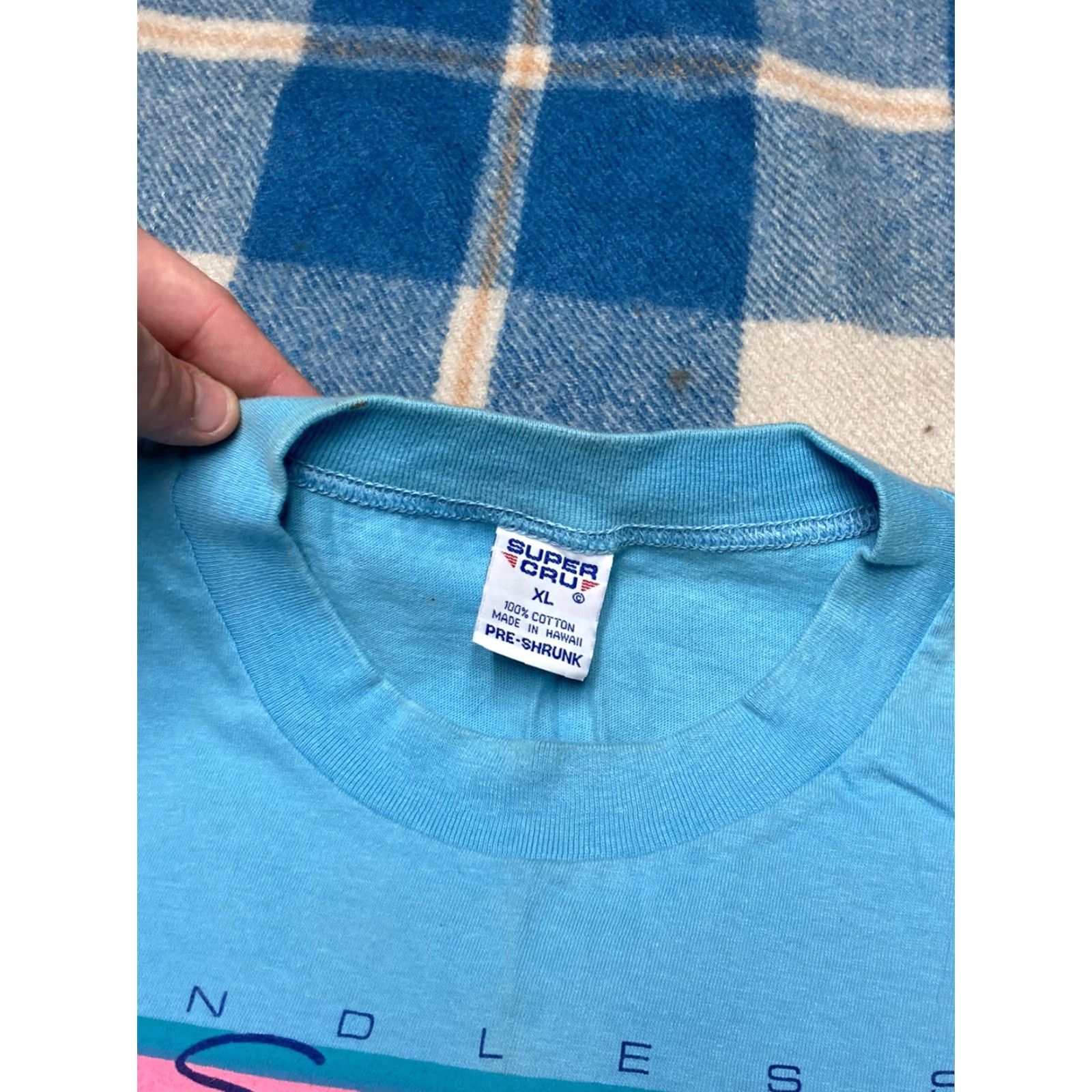 Vintage VINTAGE T-SHIRT HAWAII SAILBOAT 80s XL Men Blue Summer Graphic Made in HAWAII Size US XL / EU 56 / 4 - 4 Thumbnail