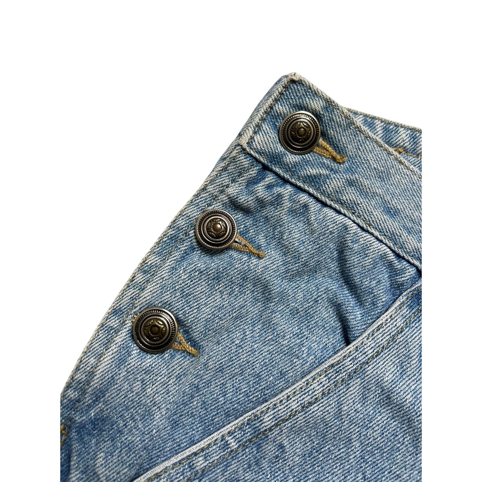 Vintage Vintage Nada Nuff Contempo Denim Jeans Women L Sz 35x30.5 Size 35" - 8 Thumbnail