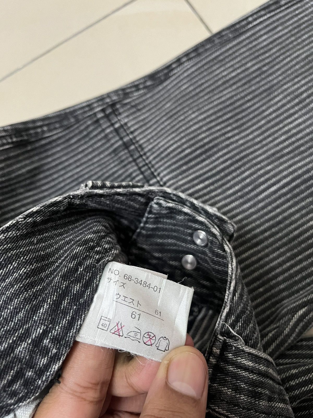 Tornado Mart Black stripe Flared low rise multi pocket wideleg Size US 28 / EU 44 - 5 Thumbnail