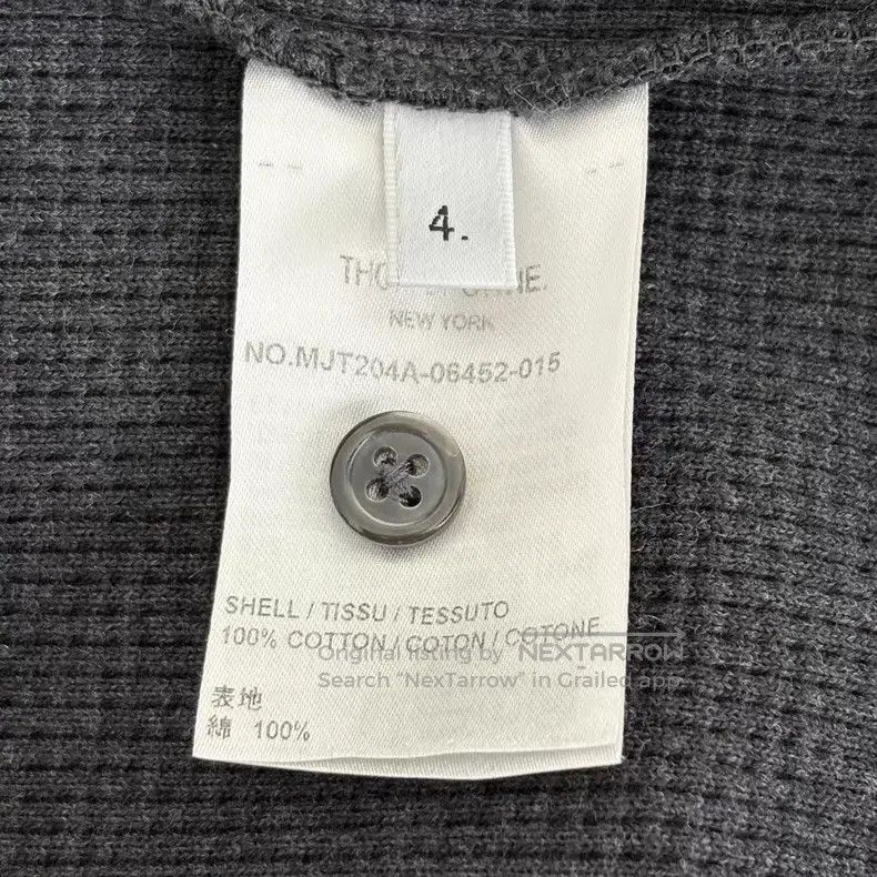 Thom Browne Thom Browne Black Gray Waffle Zip-Up Hoodie Size US XL / EU 56 / 4 - 4 Thumbnail