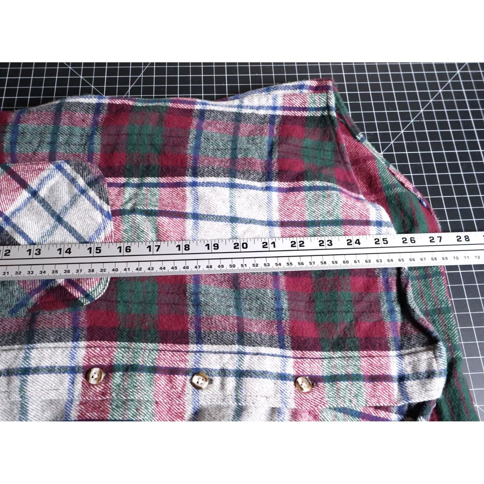 Vintage VINTAGE Five Brothers Button-Up Shirt Plaid Men's Medium Gray Purple Green Flannel 90s Retro Hipster Grunge Casual Workwear Size US M / EU 48-50 / 2 - 6 Thumbnail