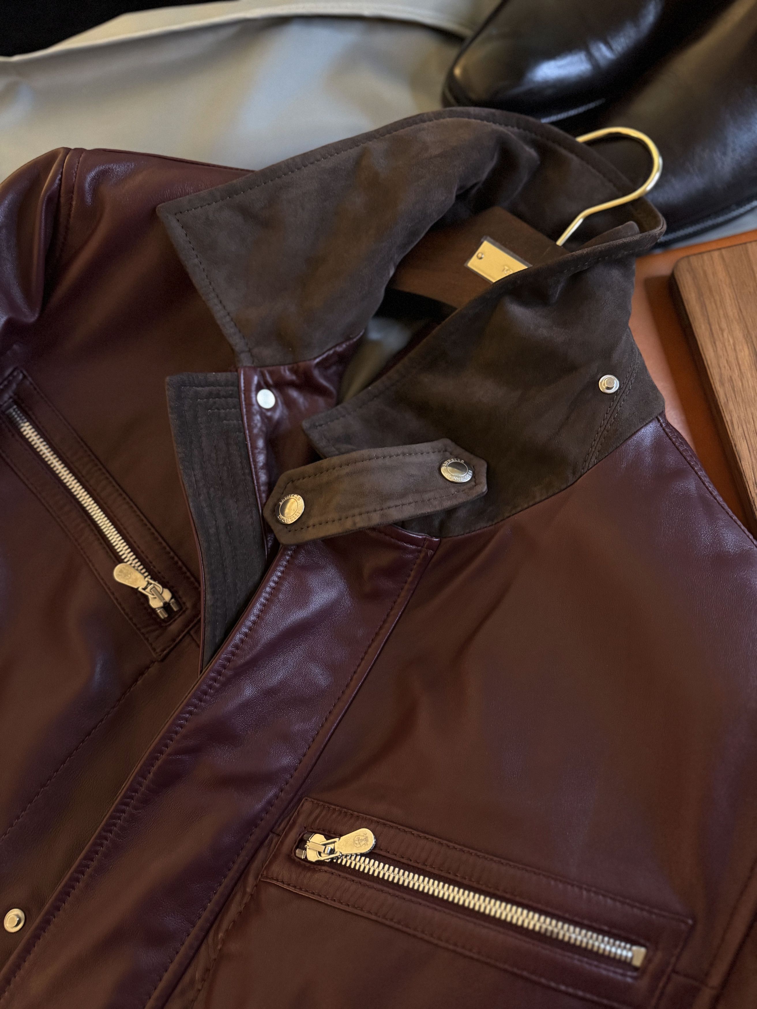 Brunello Cucinelli A Menswear Grail, Rare $13,500 Nappa Leather Jacket Size US XL / EU 56 / 4 - 18 Thumbnail