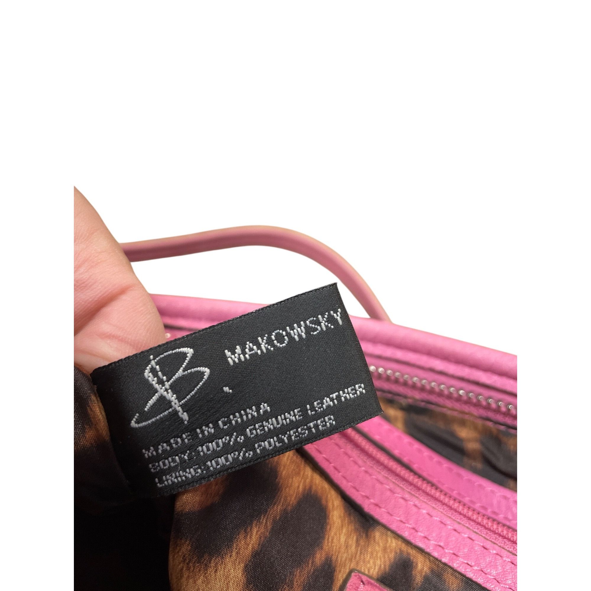 Other B. Makowsky Womans Pink Leather Crossbody Shoulderbag SKU 94 Size ONE SIZE - 14 Thumbnail