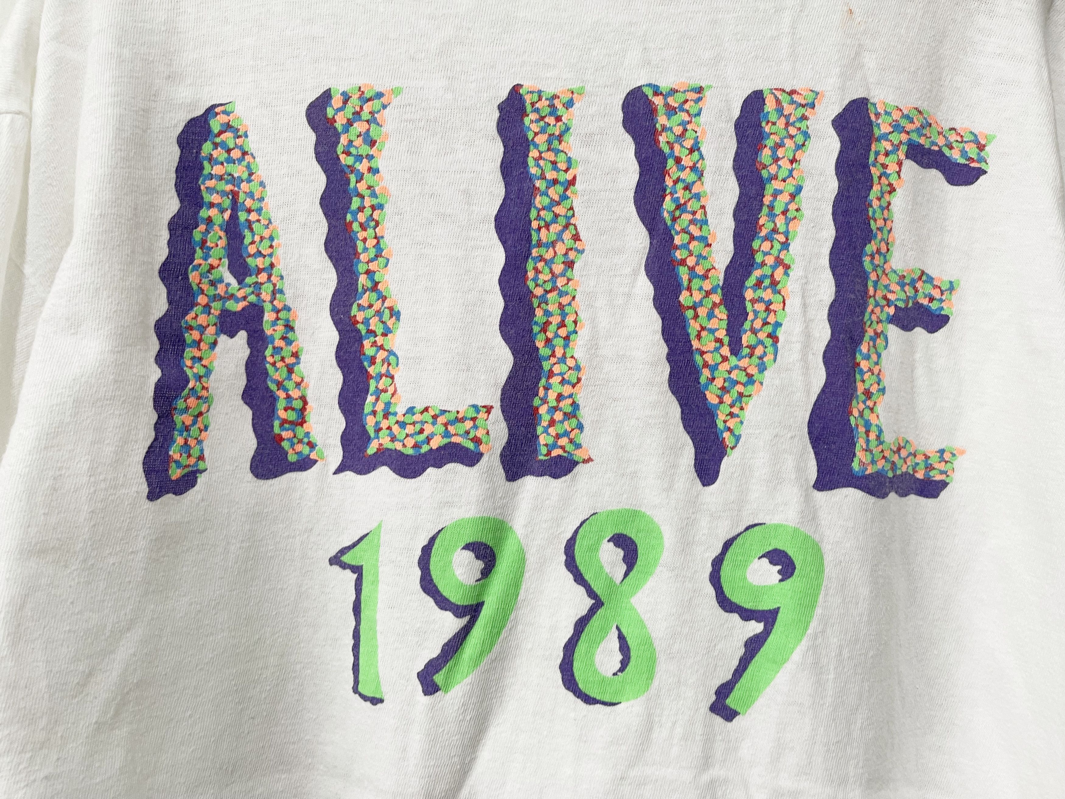 Band Tees × Vintage Vintage 1989 Boingo Oingo Alive Shirt Size US XL / EU 56 / 4 - 4 Thumbnail