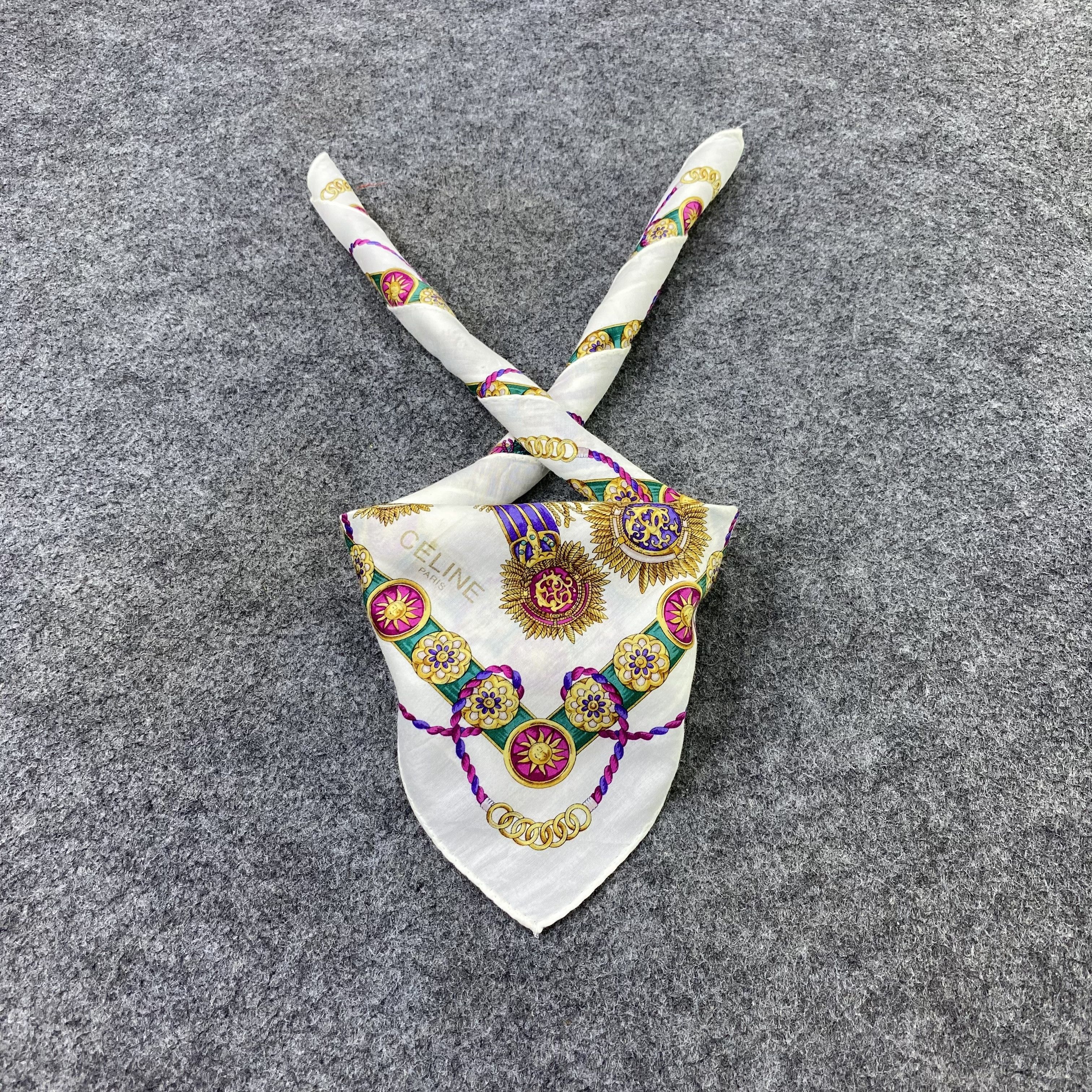 Celine Celine Handkerchief / Bandana / Neckerchief-B2352 Size ONE SIZE - 2 Thumbnail