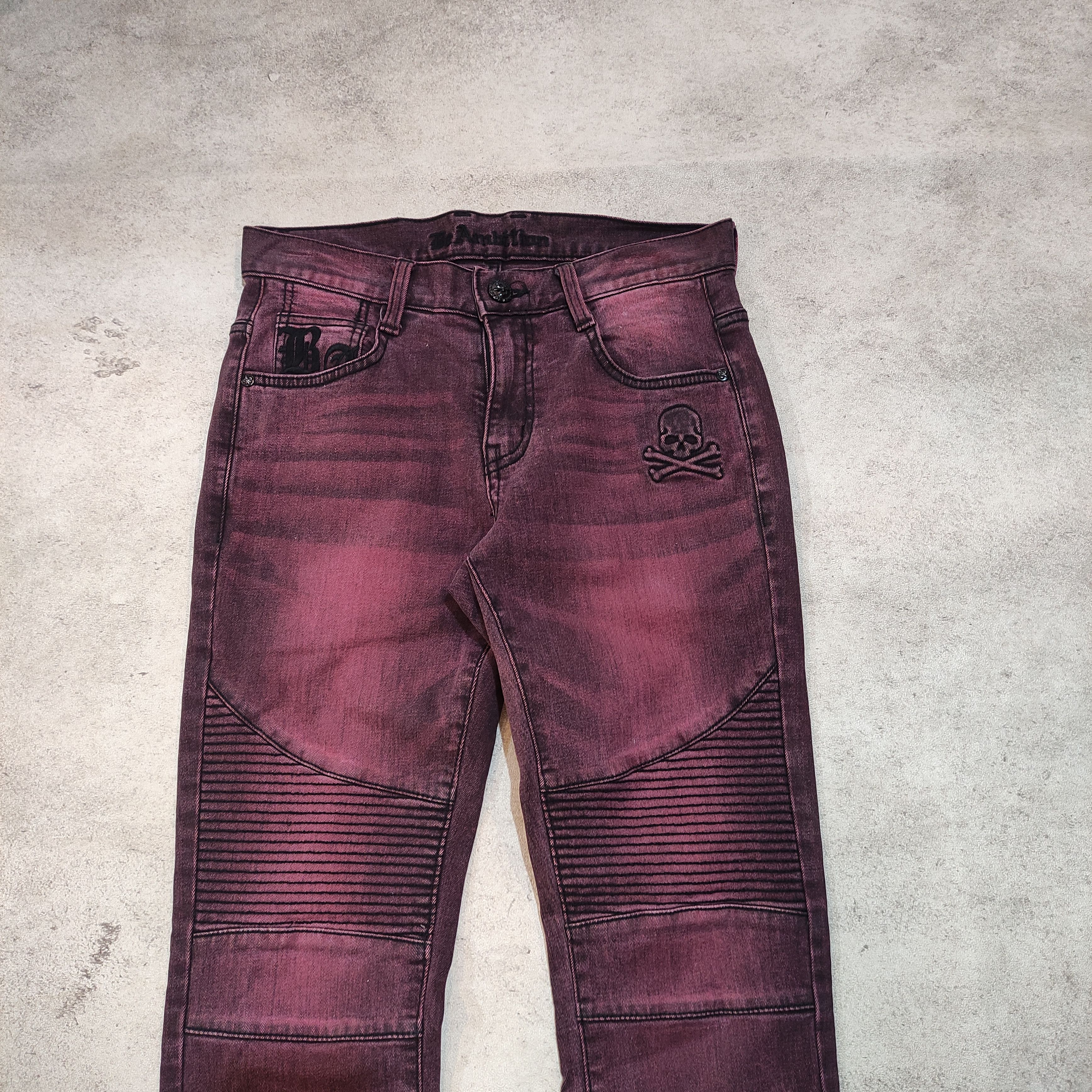 Le Grande Bleu (L.G.B.) Be Ambition Bikers Pants — early 2000s Vkei Biker Vibe Size US 28 / EU 44 - 4 Thumbnail