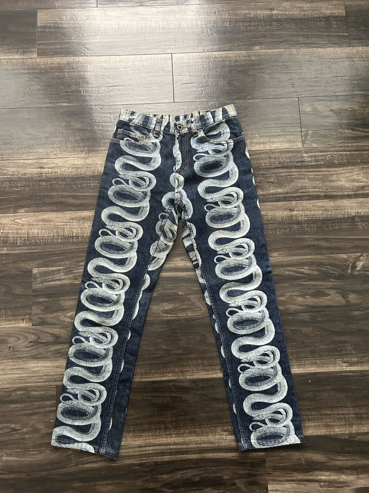 Hysteric Glamour Hysteric glamour snake denim blue wash Size US 27 - 1 Thumbnail