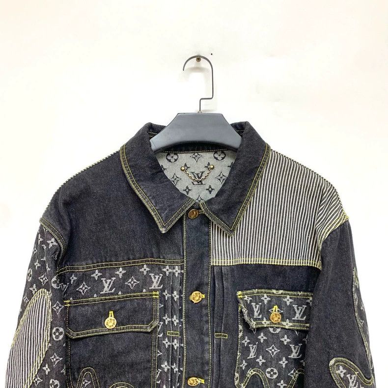 Louis Vuitton Louis Vuitton Nigo Co-branded Denim Jacket Size US L / EU 52-54 / 3 - 3 Thumbnail