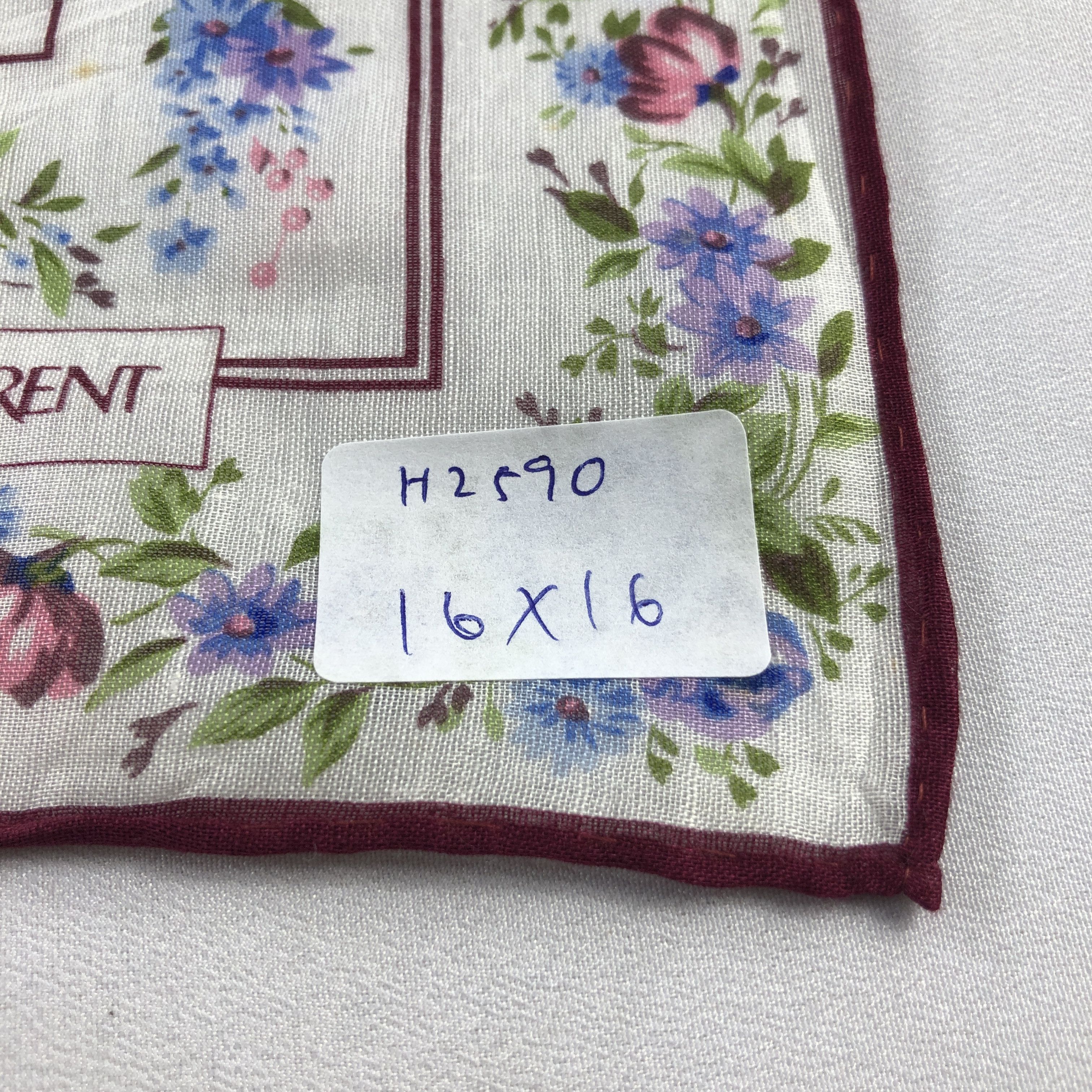 Vintage × Yves Saint Laurent YSL Handkerchief Neckerchief Bandana H2590 Size ONE SIZE - 10 Thumbnail