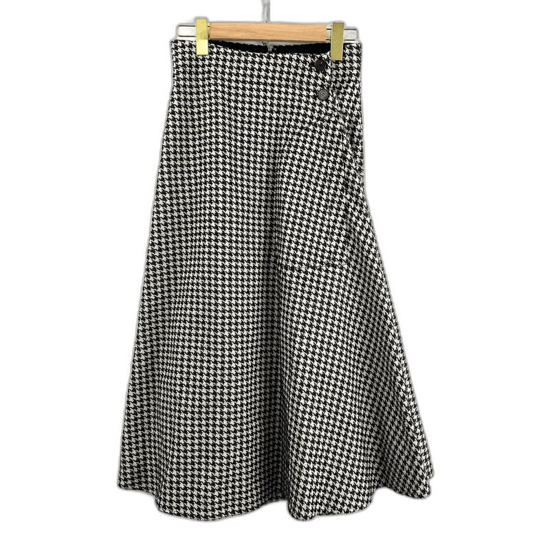 Dior Dior Black and White Houndstooth Skirt Size 36" / US 14 / IT 50 - 1 Thumbnail