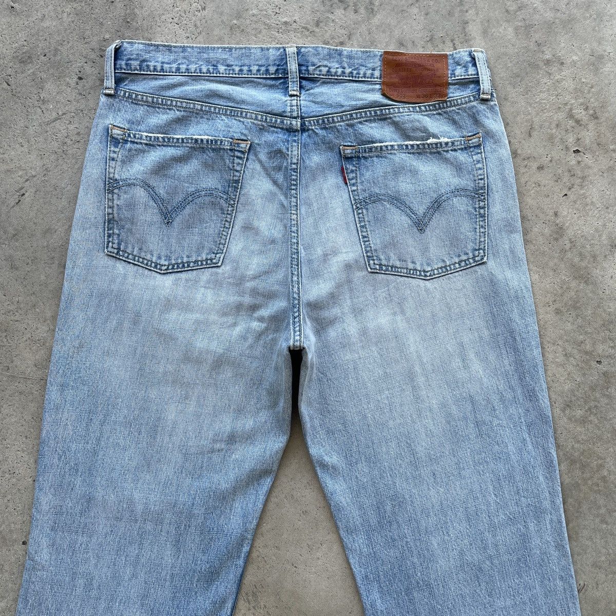 Jean × Levi's × Vintage Vintage Levi’s 502 Light Wash Distressed Jeans Pants Faded Size US 36 / EU 52 - 11 Thumbnail