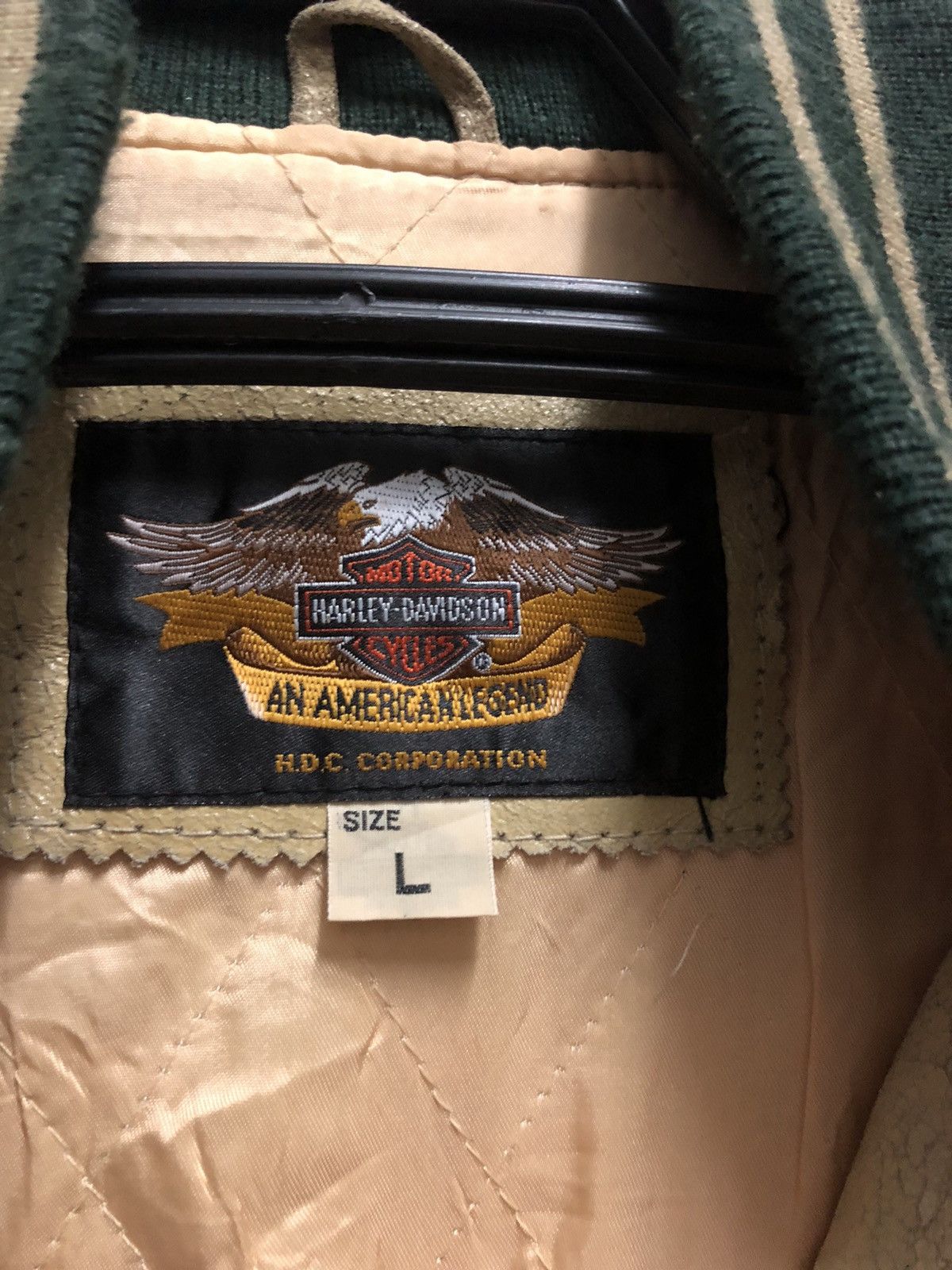 Harley Davidson × Vintage Vtg leather jacket harley davidson Size US L / EU 52-54 / 3 - 11 Thumbnail