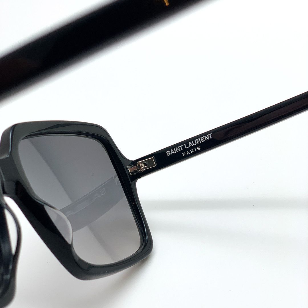 Saint Laurent Paris NEW Saint Laurent SL174 001 Oversized Women Sunglasses Size ONE SIZE - 7 Thumbnail