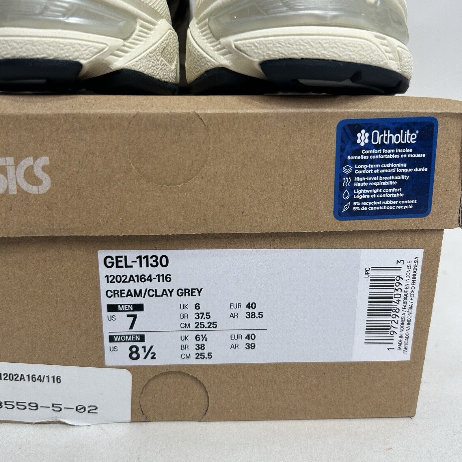 Asics ASICS Gel-1130 WMNS “Cream Clay Grey” 2024 Size US 8.5 / IT 38.5 - 5 Thumbnail