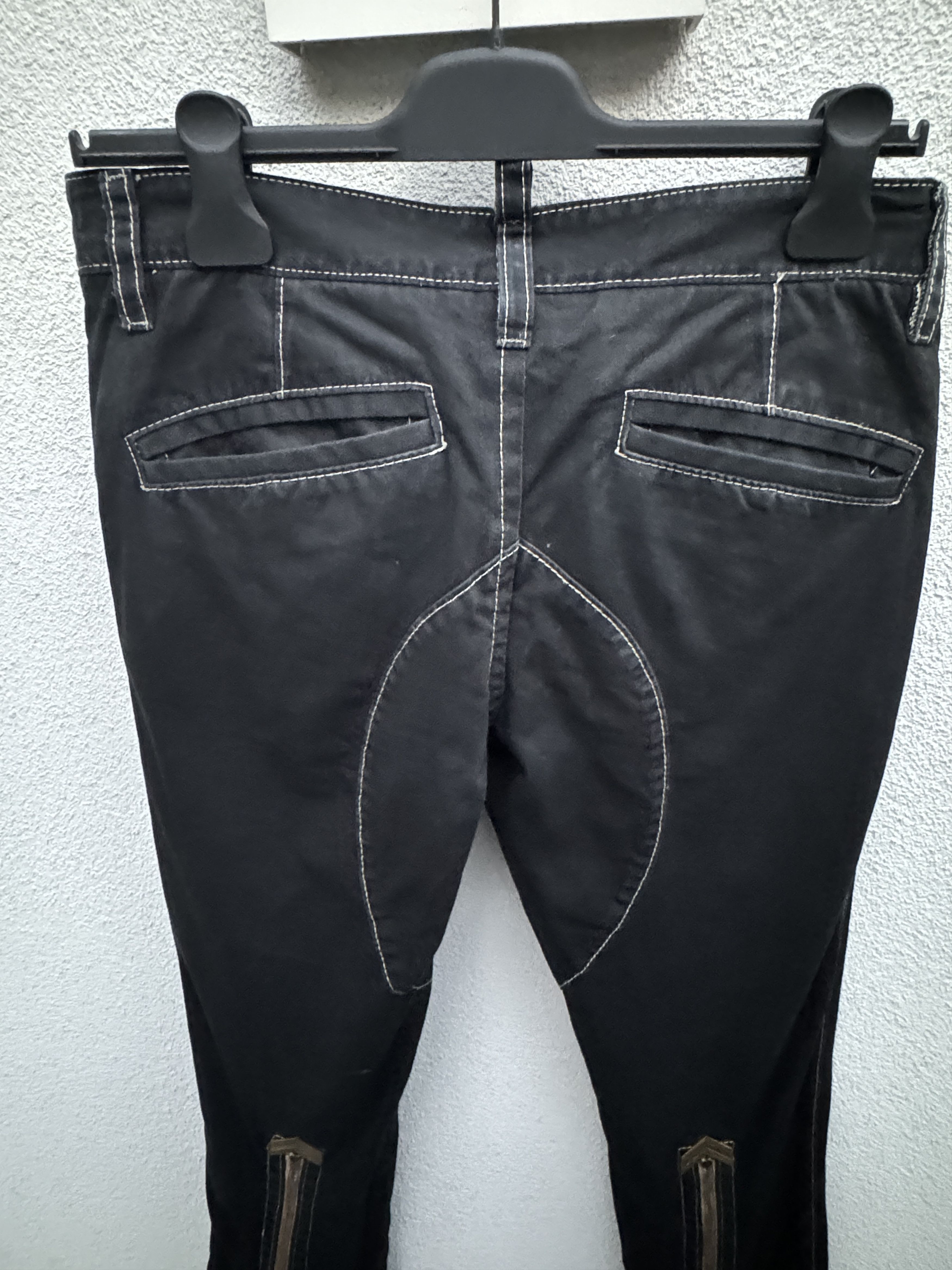 Dsquared2 DSQUARED2 Vintage Catwalk Black Trousers with White Stitches Size US 28 / EU 44 - 6 Thumbnail