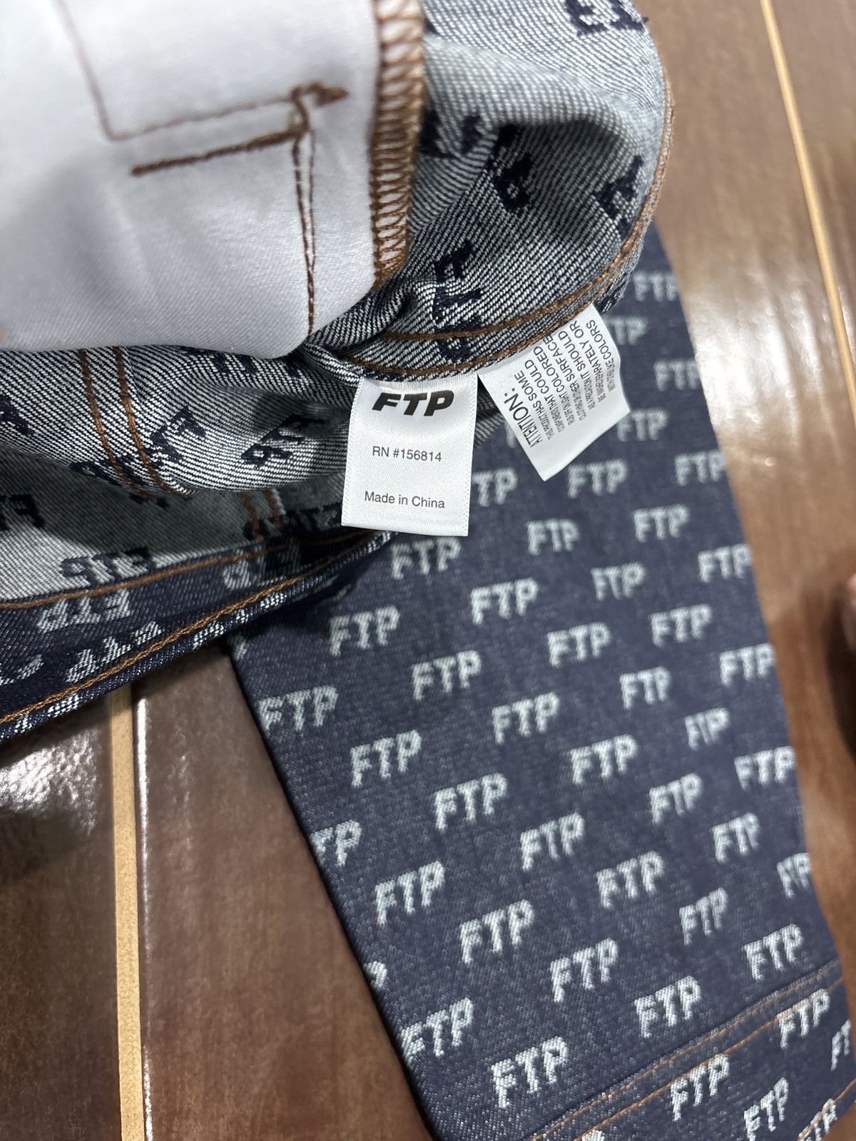 Fuck The Population NEW FTP All Over Jacquard Denim Trucker Jacket Indigo SZ XL Size US XL / EU 56 / 4 - 9 Thumbnail