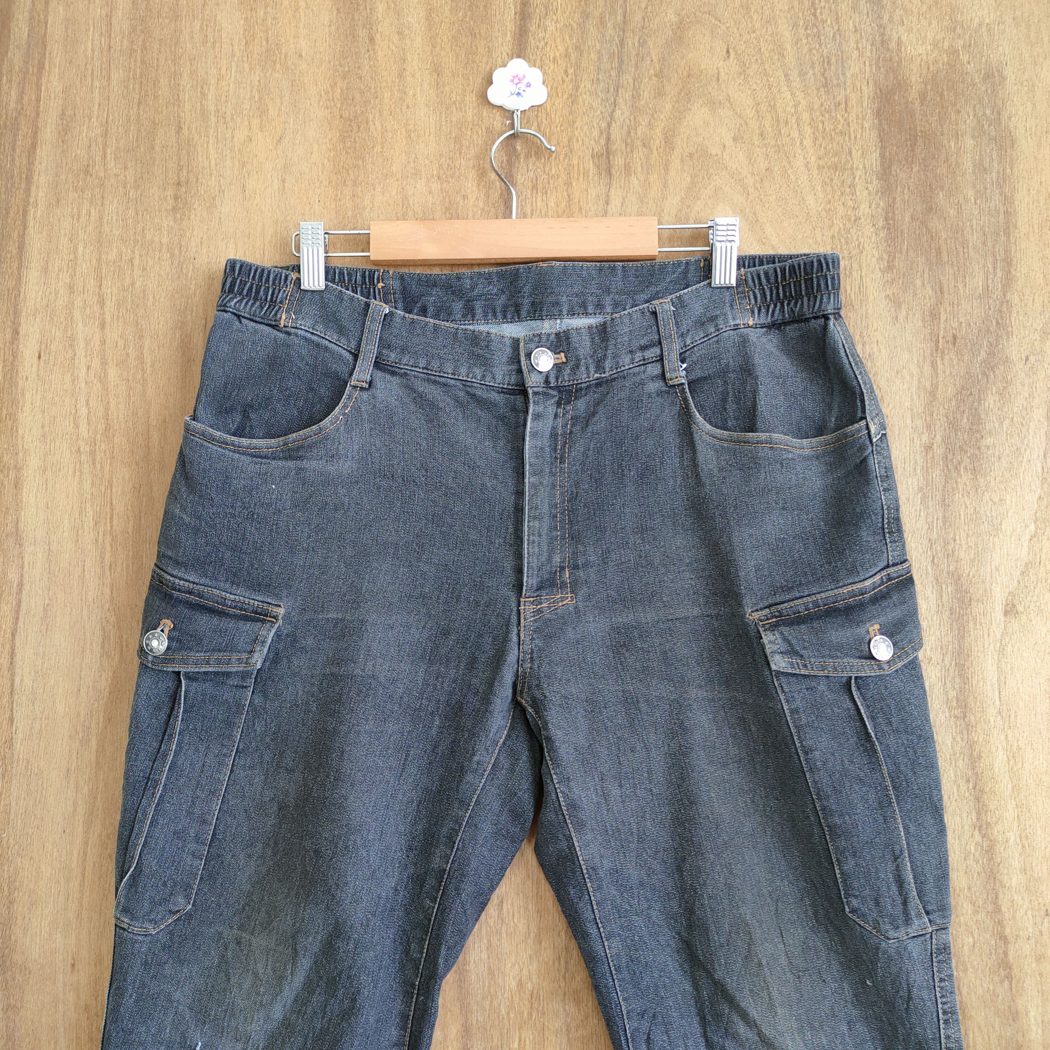 Japanese Brand × Vintage VINTAGE TLC BLACK CARGO PANTS Size US 34 / EU 50 - 2 Thumbnail