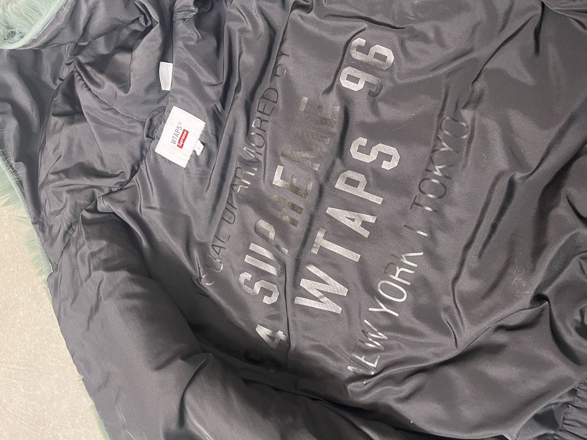 Supreme × Wtaps Supreme X WTAPS faux fur small green bomber hooded jacket Size US S / EU 44-46 / 1 - 3 Thumbnail