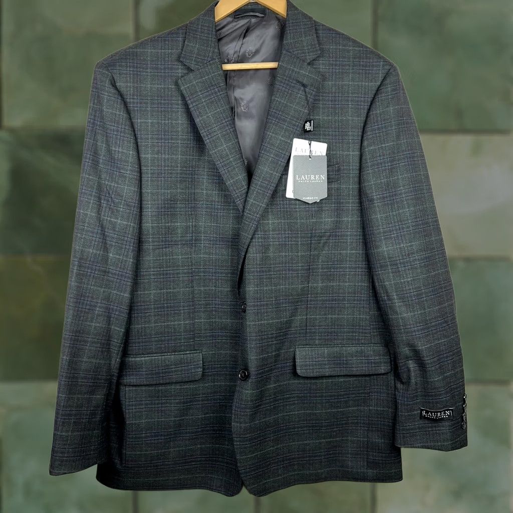Ralph Lauren Lauren by Ralph Lauren Grey Plaid Blazer New with Tags Size 42R - 1 Thumbnail