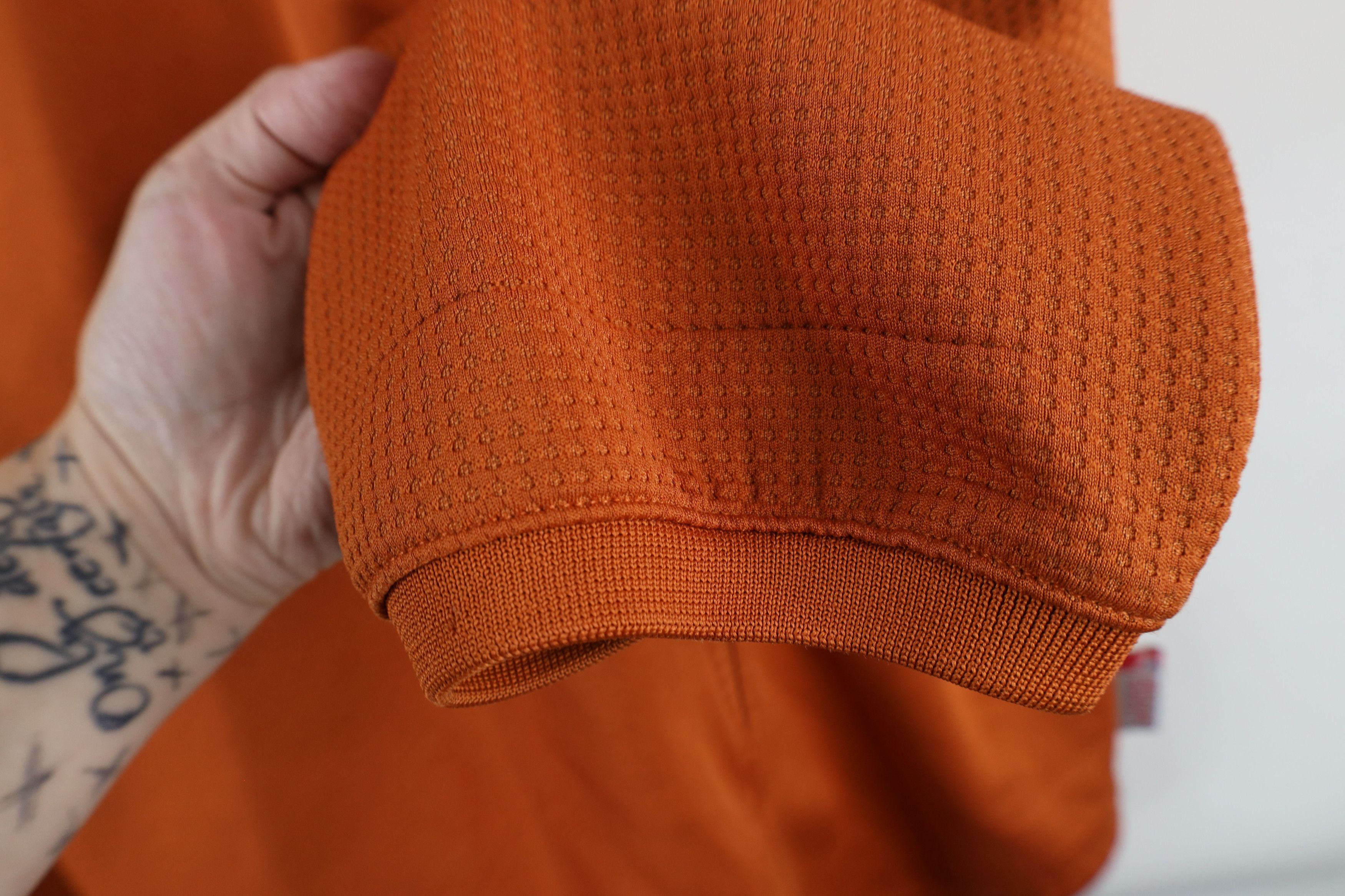 Majestic × Vintage Vintage Majestic Waffle Knit Fleece Lined Sweatshirt Orange Size US XXL / EU 58 / 5 - 9 Thumbnail