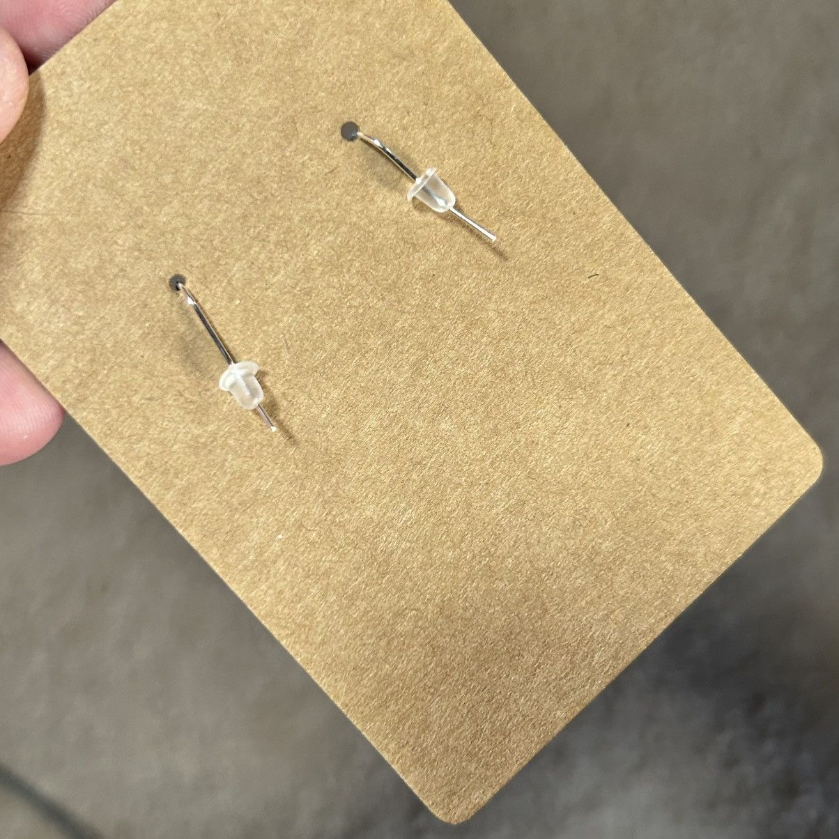 Handmade Handcrafted elegant vintage bead cat eye glass earrings Size ONE SIZE - 4 Thumbnail