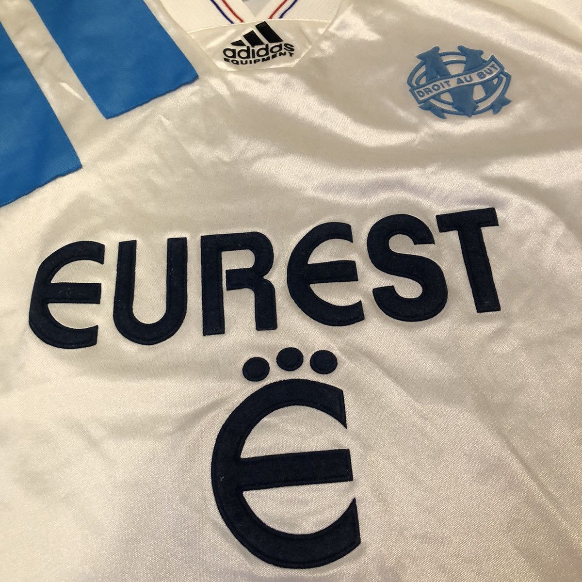 Adidas Marseille 93/94 home shirt (blokecore) Size US M / EU 48-50 / 2 - 4 Thumbnail