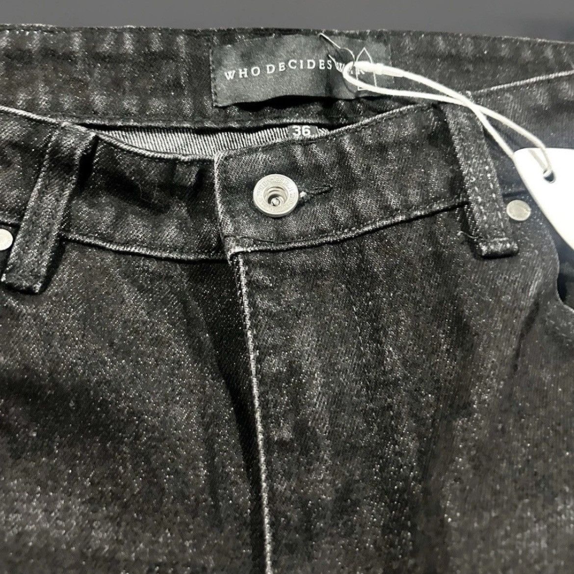 Who Decides War Who Decides War "Scripture" Ultra Flare Distressed Denim Size US 36 / EU 52 - 12 Thumbnail