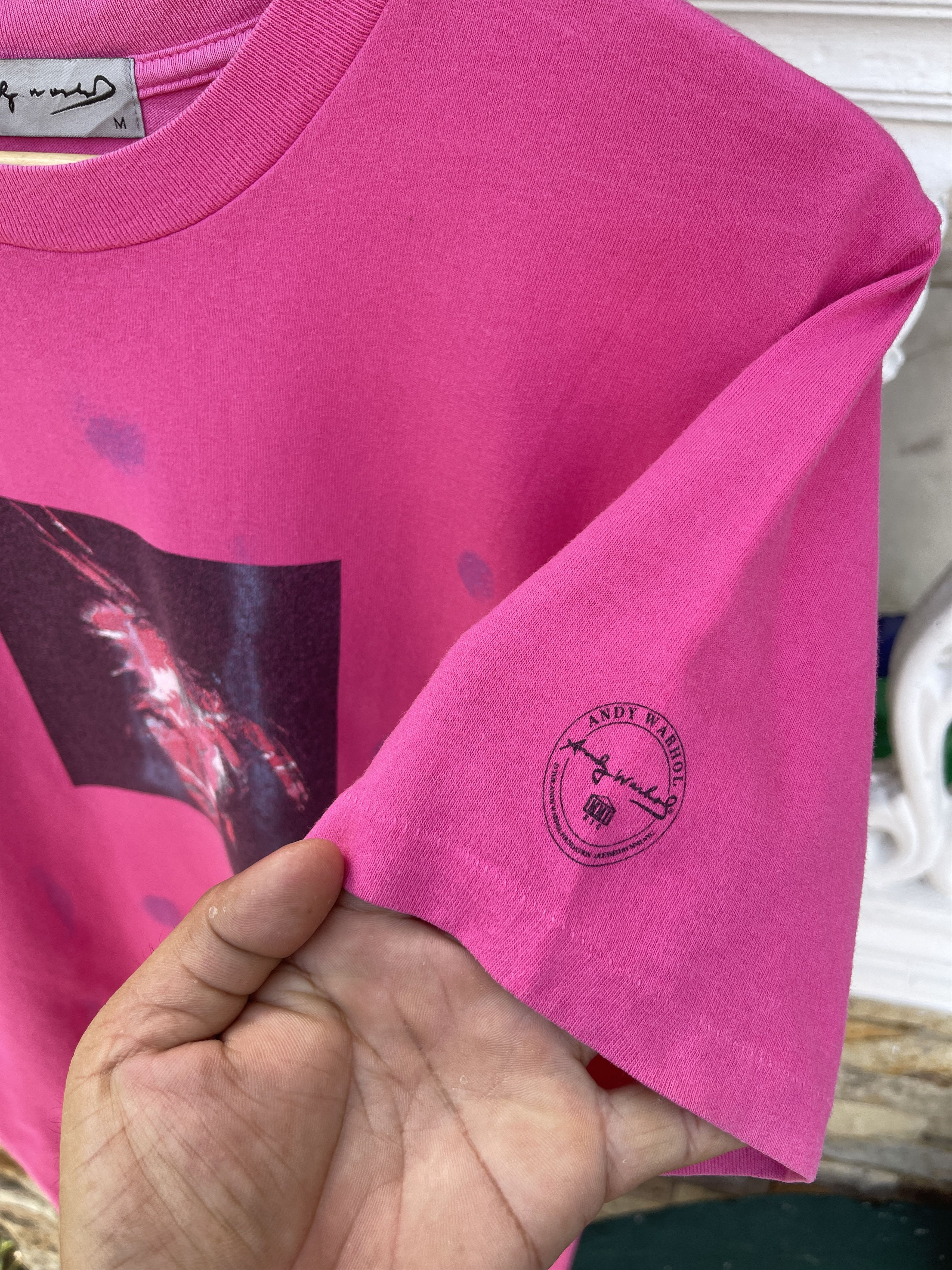 Andy Warhol Last Drop🔥Vtg Andy Warhol Self Potrait Single Stitch T-Shirt Size US M / EU 48-50 / 2 - 6 Thumbnail