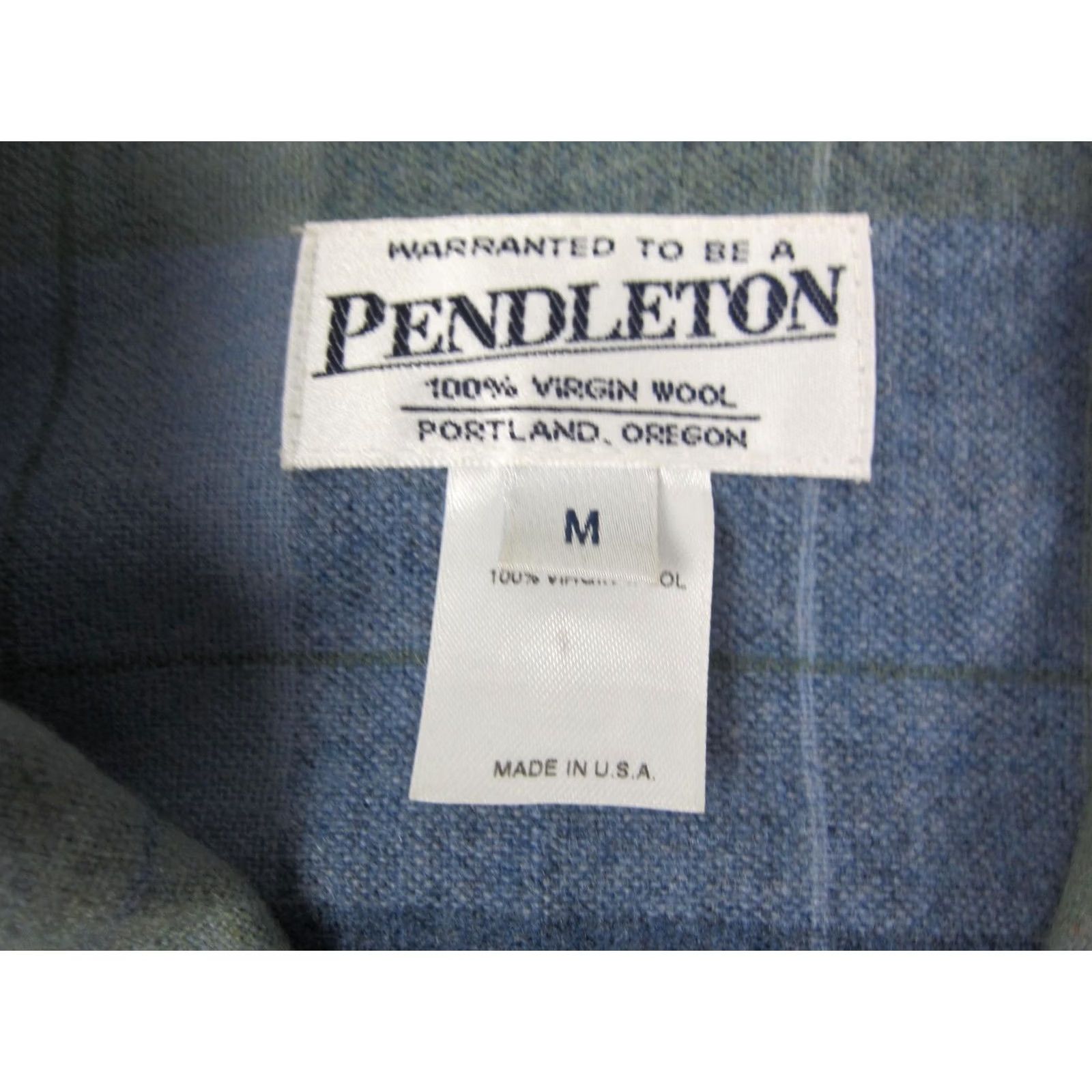 Pendleton VINTAGE Pendleton Shirt Womens Medium Green Plaid 100% Wool Button Up USA 90s Size M / US 6-8 / IT 42-44 - 4 Thumbnail