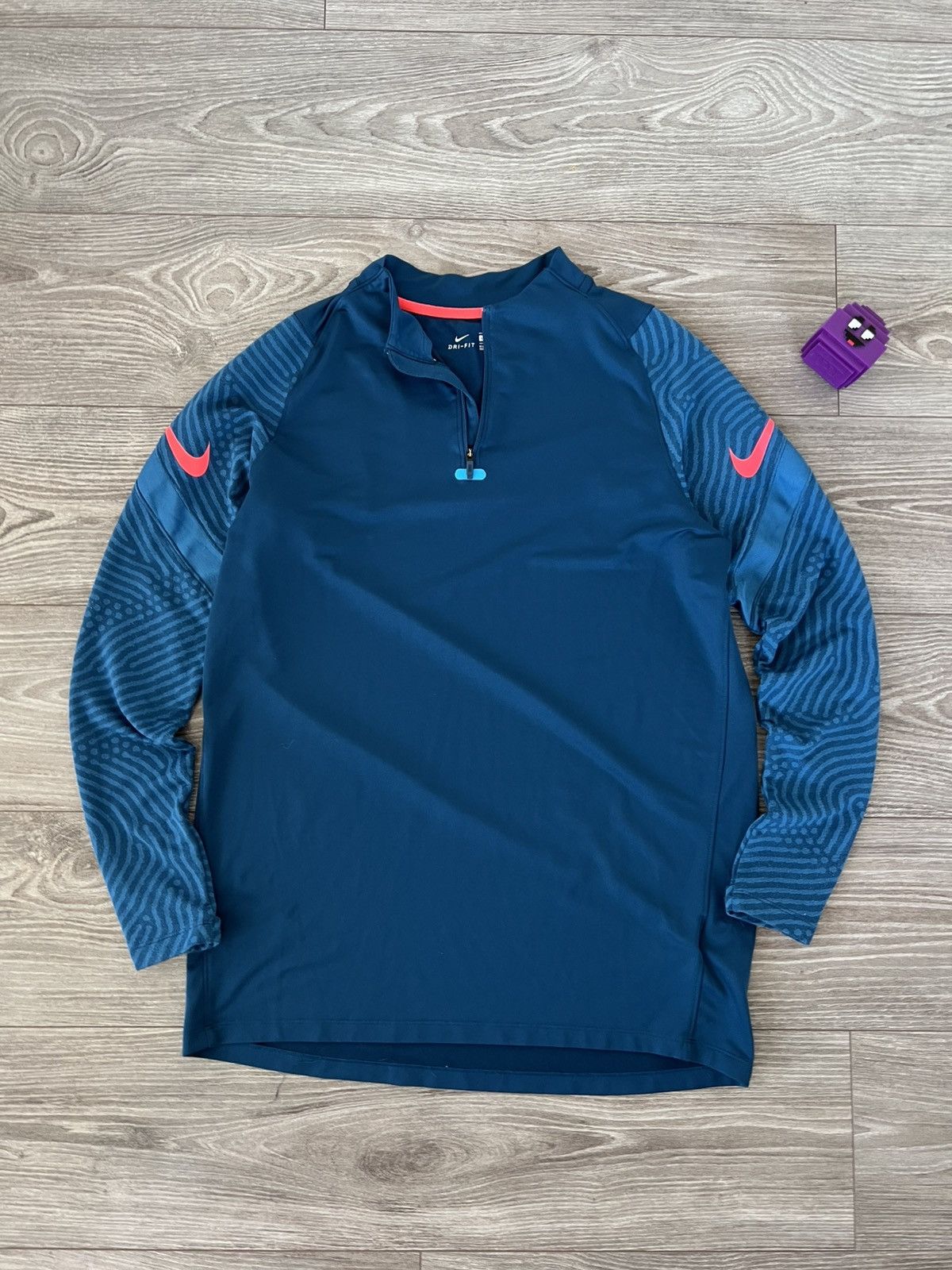 Nike Nike Dry-Fit Football Strike Drill Training 1/3 Zip Shirt Size US L / EU 52-54 / 3 - 8 Thumbnail