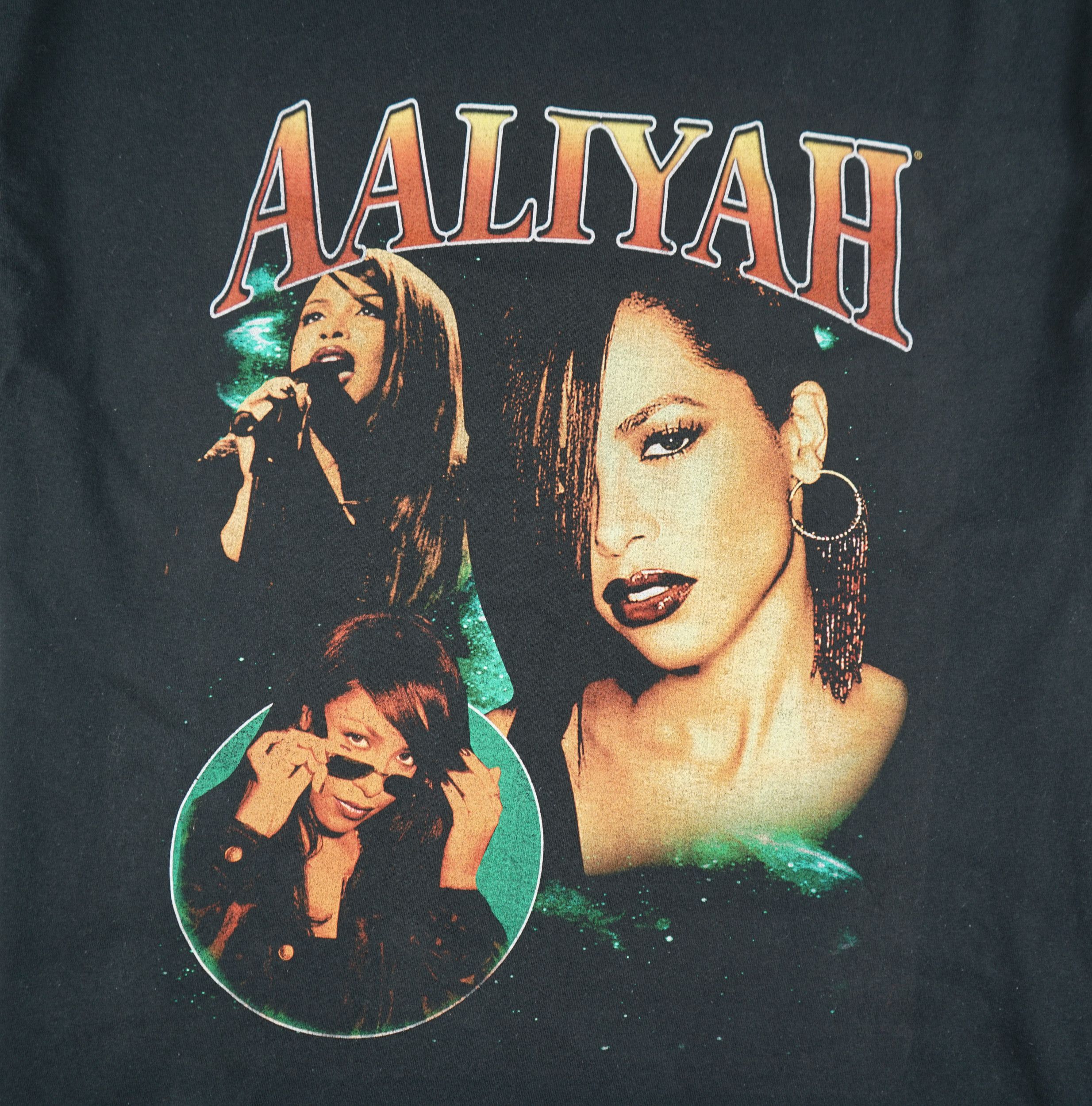 Band Tees × Rap Tees × Vintage Vintage 2010s Aaliah Rap T-Shirt Size US XXL / EU 58 / 5 - 2 Thumbnail