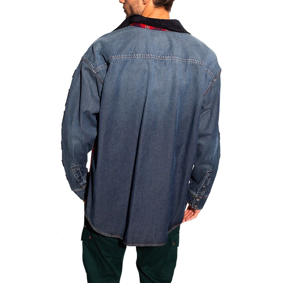 Dolce & Gabbana o1y0125 Logo Denim Shirt in Multicolor Size US M / EU 48-50 / 2 - 3 Thumbnail
