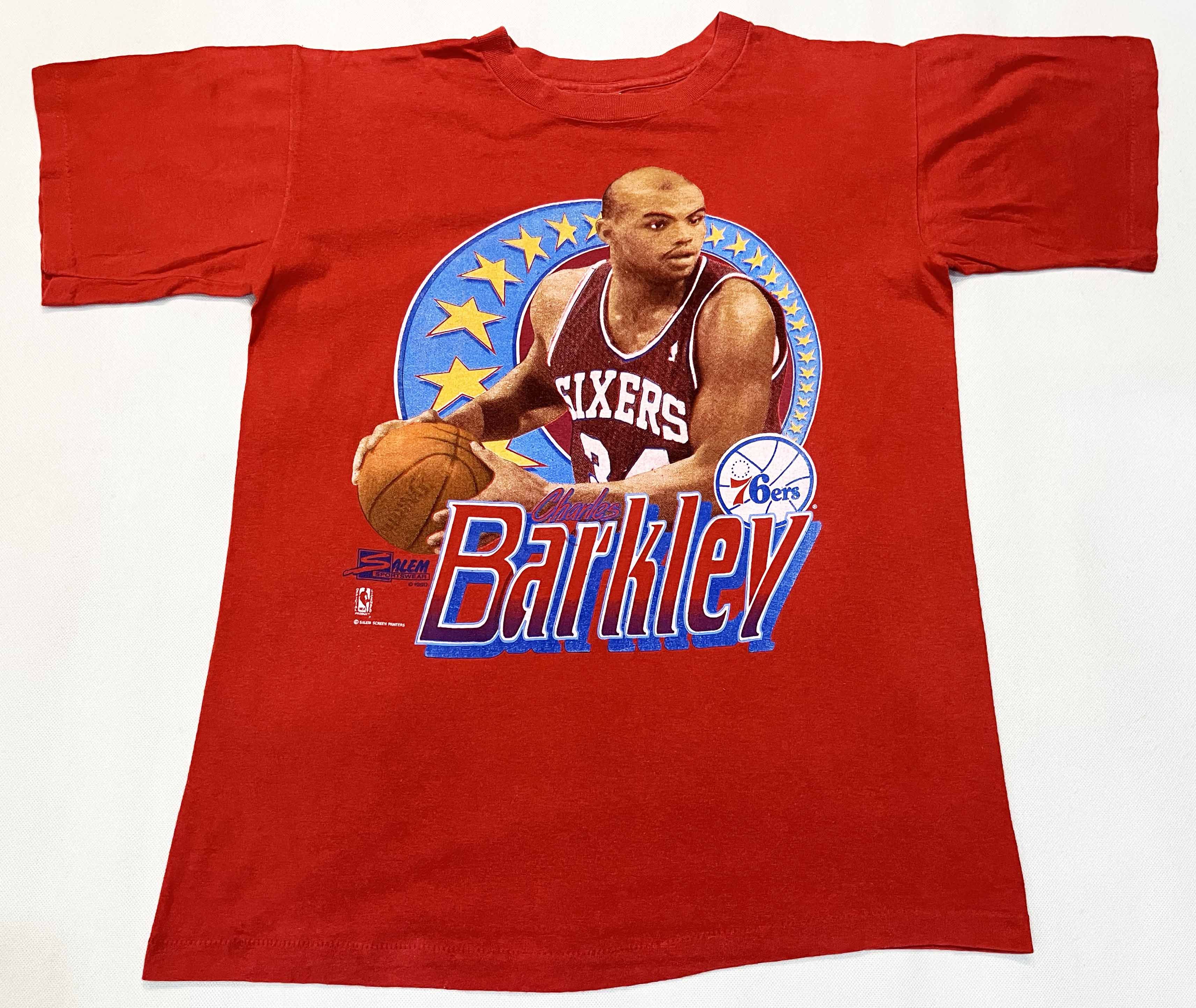 VINTAGE 90s SALEM SPORTSWEAR NBA CHARLES BARKLEY T-SHIRT size L