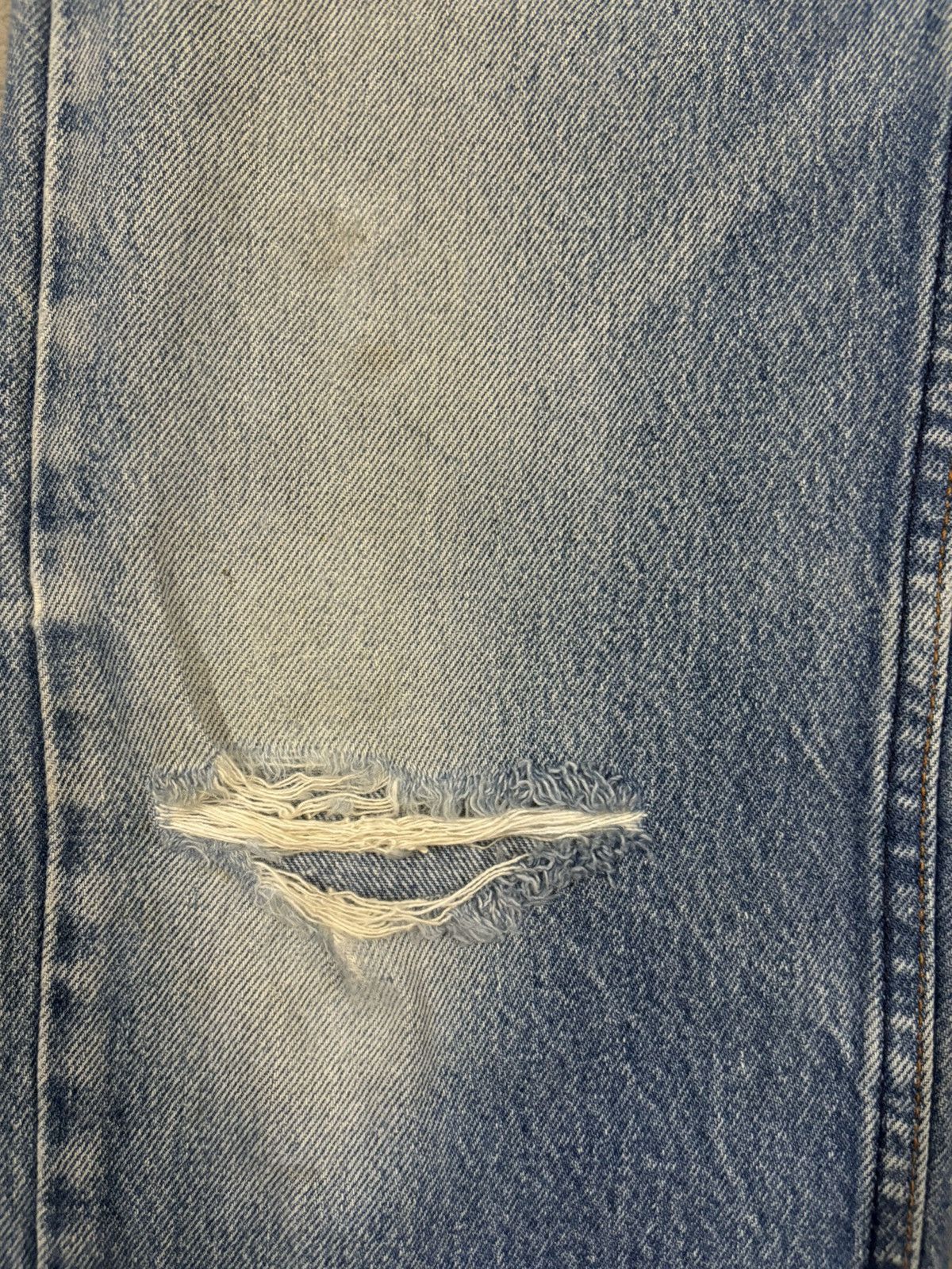 Levi's Vintage 90 Levis 501 Straight Leg Distressed Grunge Jeans Size US 31 - 8 Thumbnail