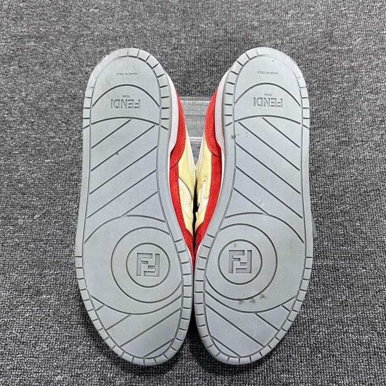 Fendi Fendi Casual Sneakers in Red and Yellow Size US 10.5 / EU 43-44 - 6 Thumbnail