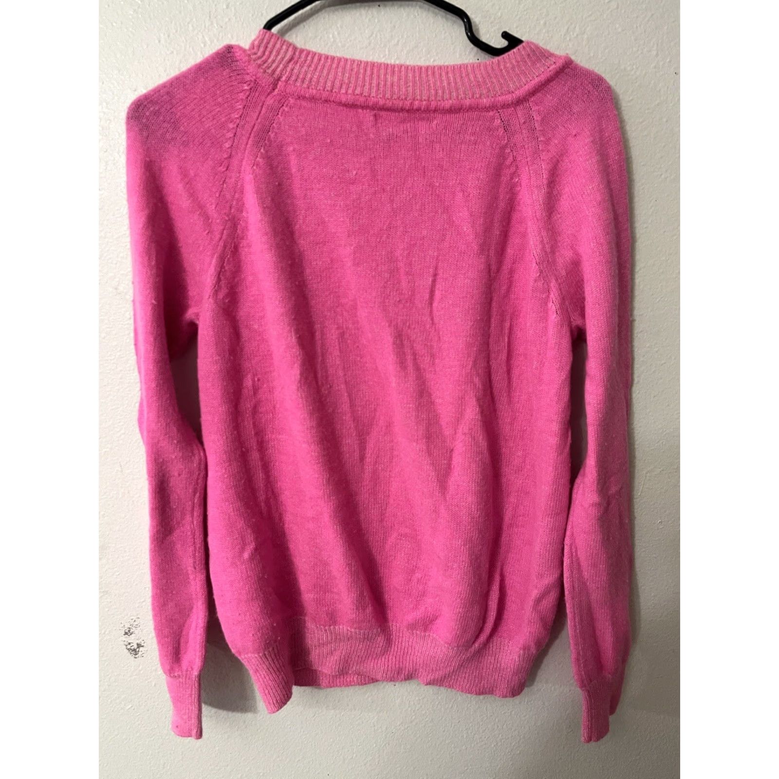 Gap Gap Womens Large Wool Blend Pullover Long Sleeve Crew Neck Sweater Pink Size L / US 10 / IT 46 - 2 Thumbnail