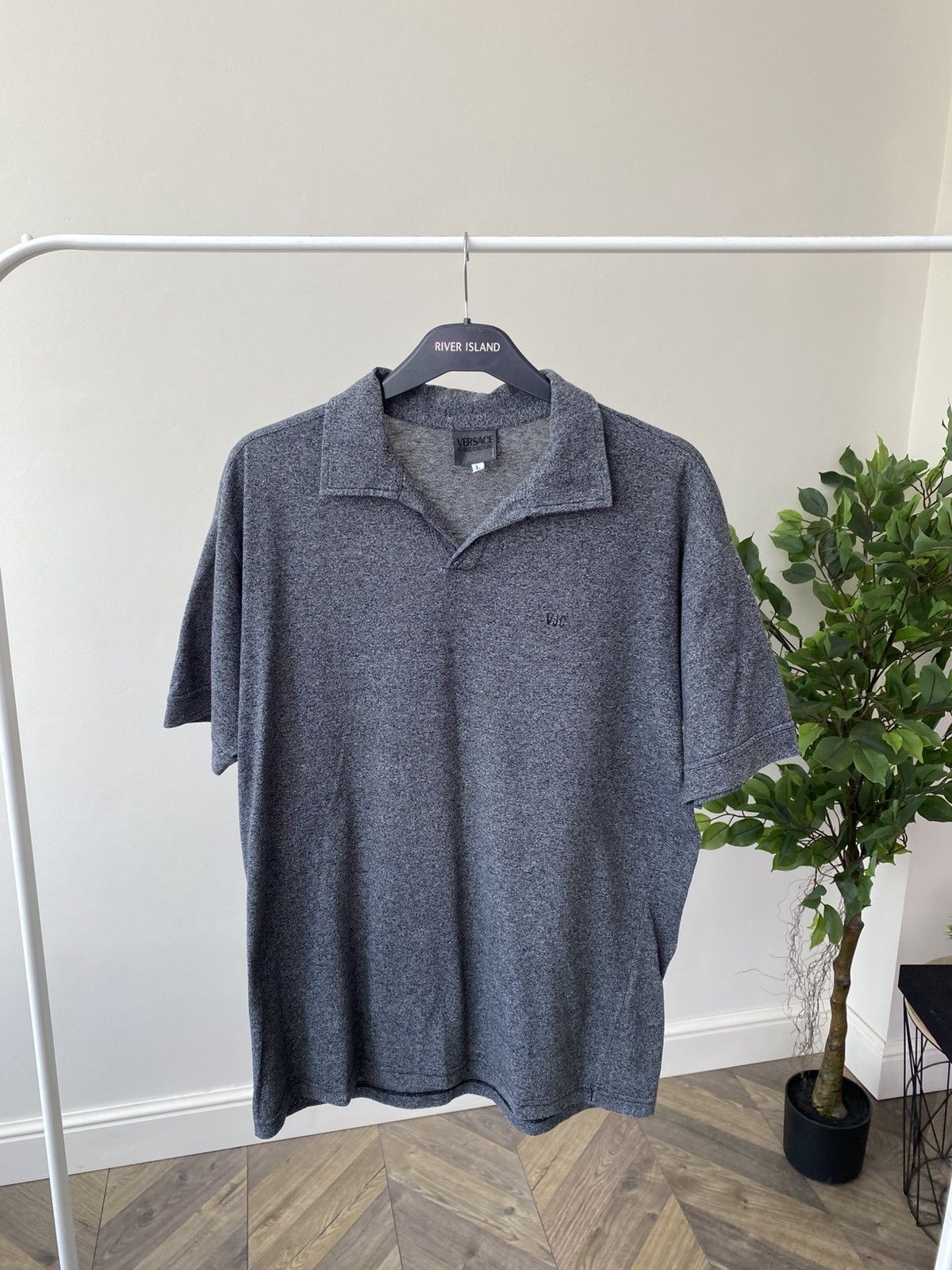 Designer × Versace × Vintage Vintage Versace Classic V2 polo T-Shirt Size US L / EU 52-54 / 3 - 1 Thumbnail