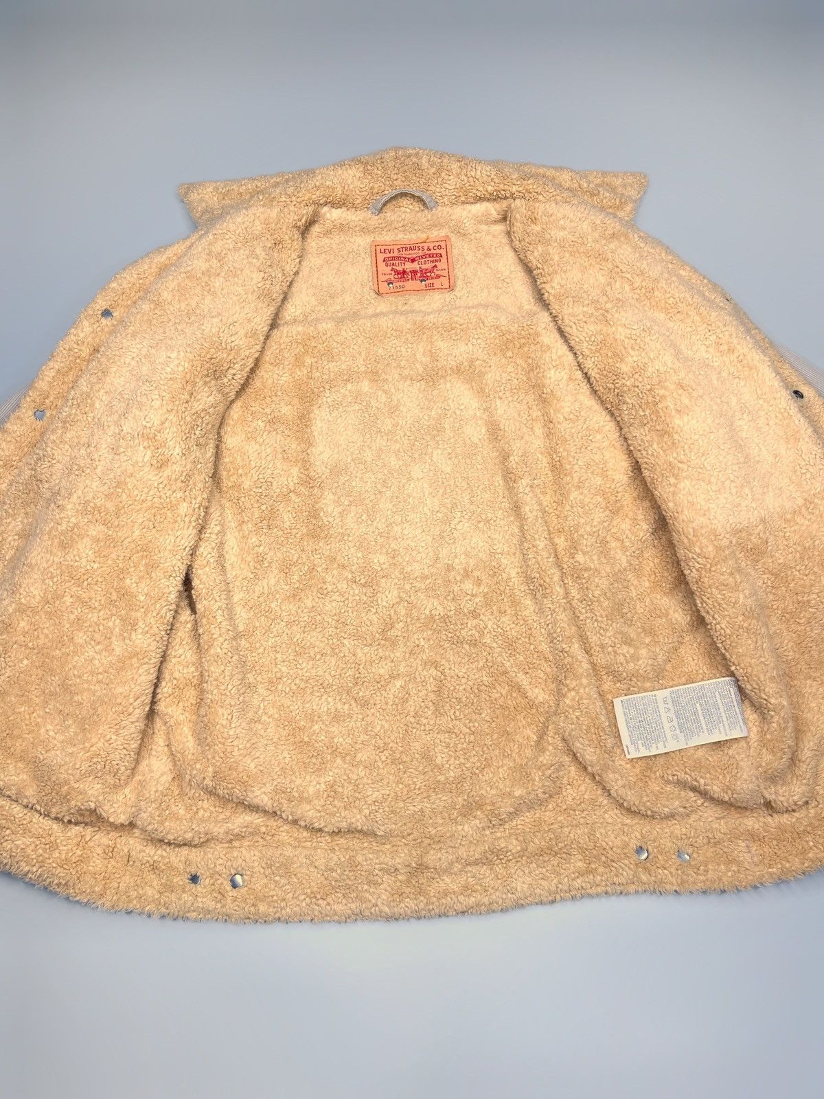 Designer × Levi's Levis Sherpa Skull Velvet Jacket Size US L / EU 52-54 / 3 - 9 Thumbnail
