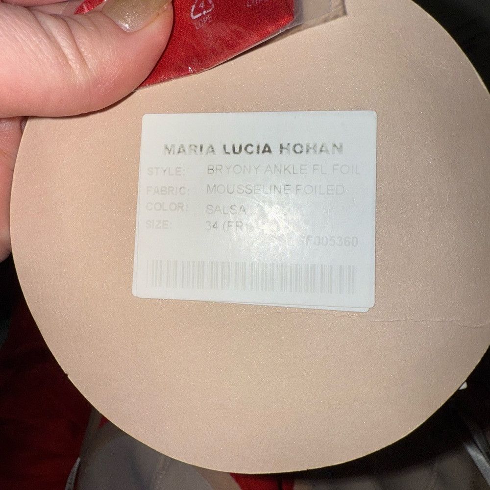 Other MARIA LUCIA HOHAN Bryony Strapless Draped Silk Chiffon Mid Size XS / US 0-2 / IT 36-38 - 8 Thumbnail