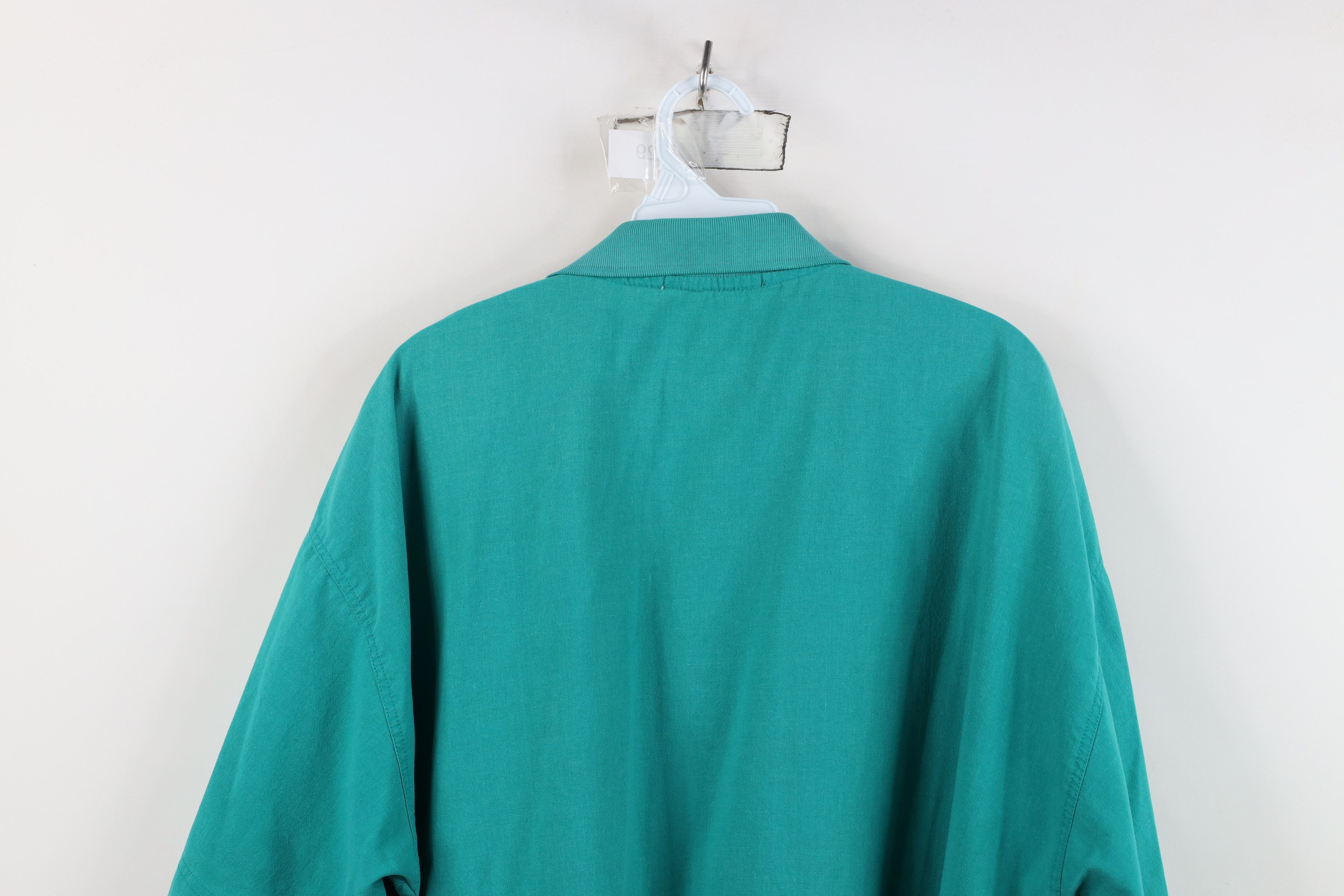 Oleg Cassini Vintage 70s 80s Oleg Cassini Spell Pullover Polo Shirt Teal Size US L / EU 52-54 / 3 - 13 Thumbnail
