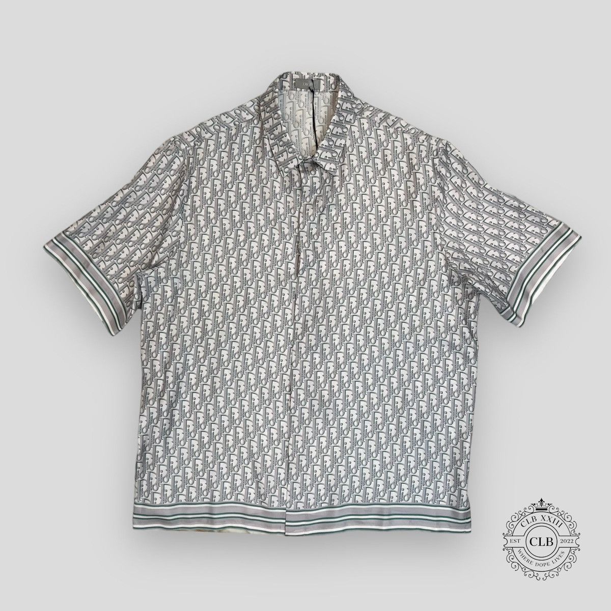 Dior DIOR OBLIQUE SHORT SLEEVED SHIRT - LIGHT BLUE | Grailed Dior DIOR OBLIQUE SHORT SLEEVED SHIRT - LIGHT BLUE | Grailed