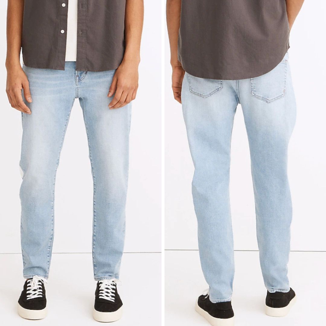 image of New Madewell Relaxed Taper Jeans In Hodgson Wash, 3228 in Blue, Men's