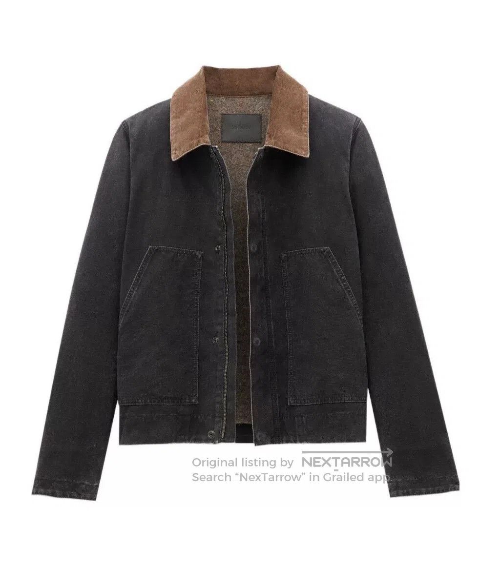Saint Laurent Paris Saint Laurent Washed Black Denim Jacket. Size US M / EU 48-50 / 2 - 5 Thumbnail